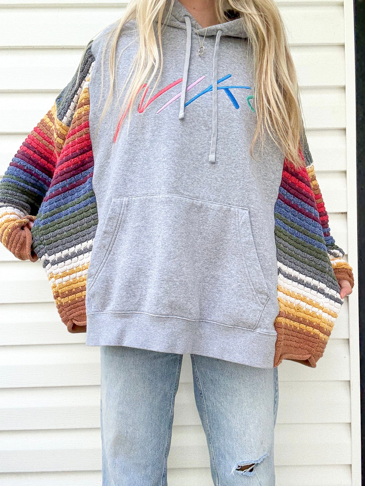 Nike hoodie x vintage sweater