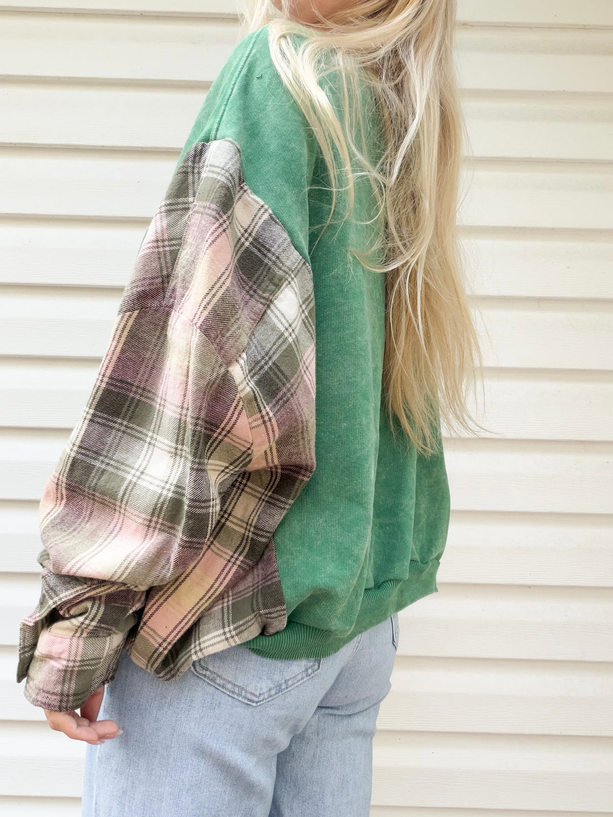 Dolly Parton flannel crew