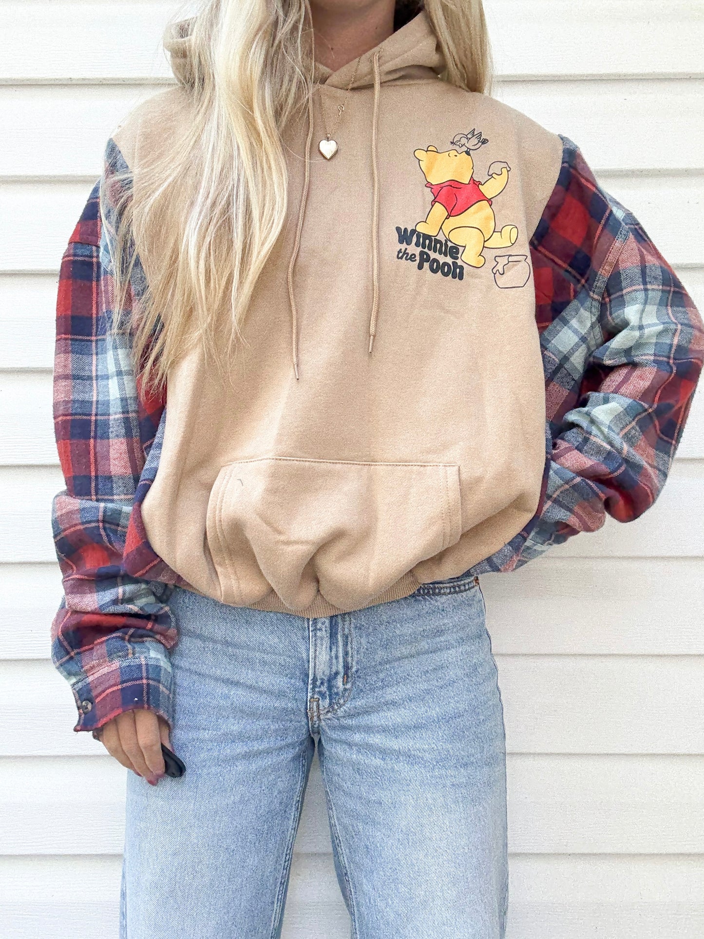 Winnie The Pooh flannel hoodie