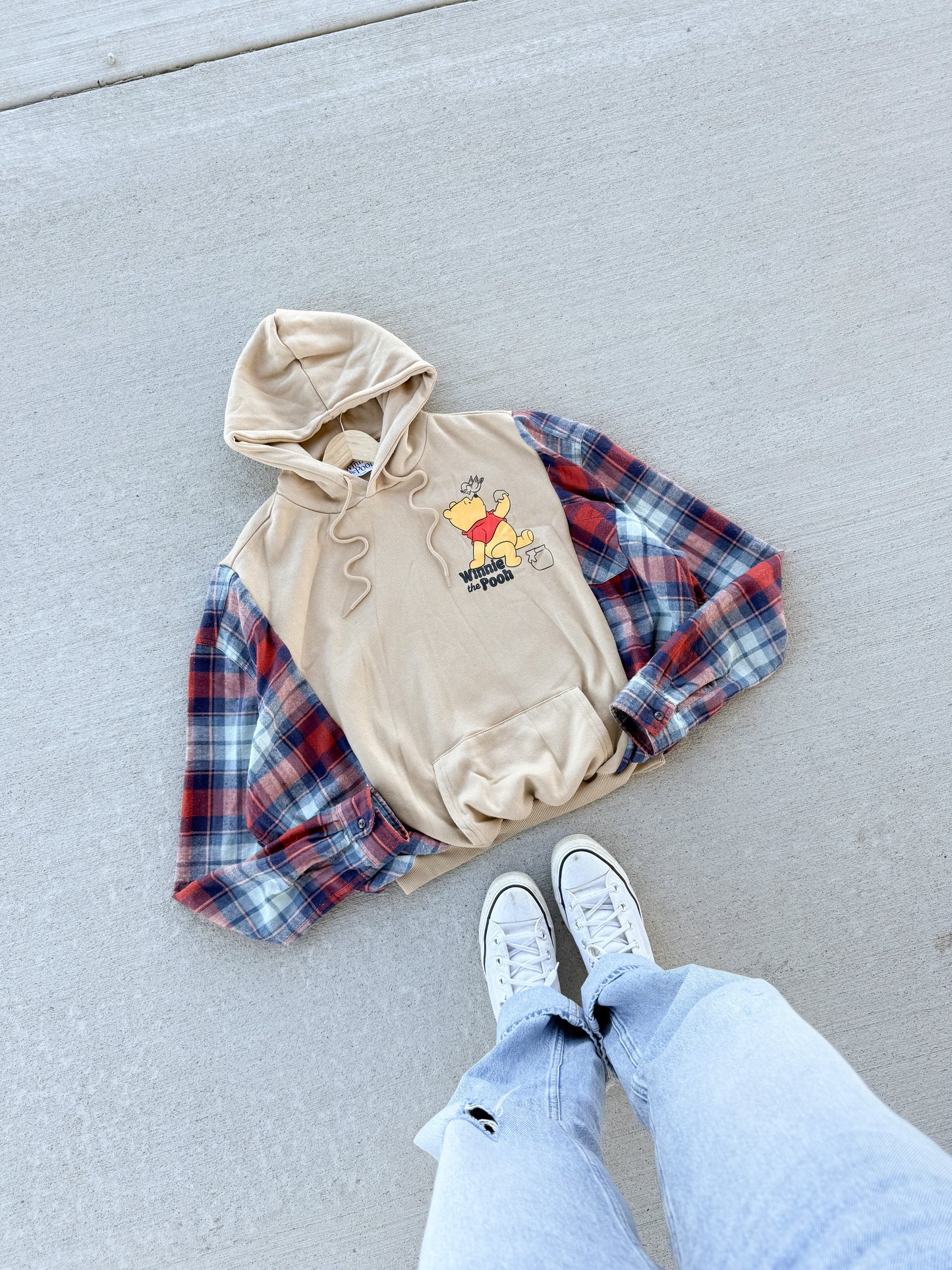 Winnie The Pooh flannel hoodie