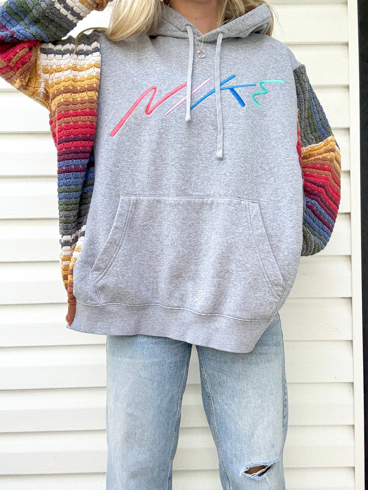 Nike hoodie x vintage sweater