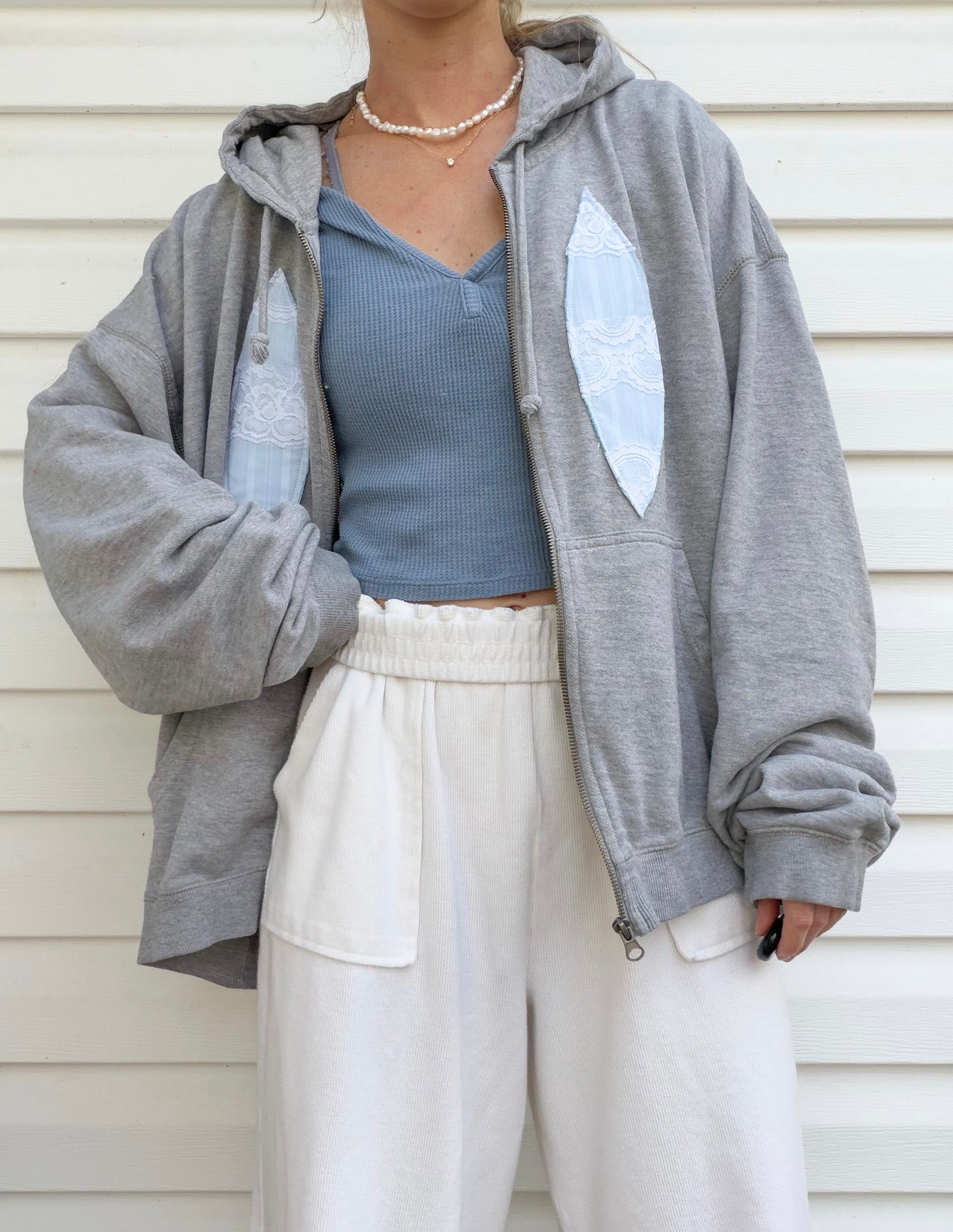 Handmade surfboard x zip up
