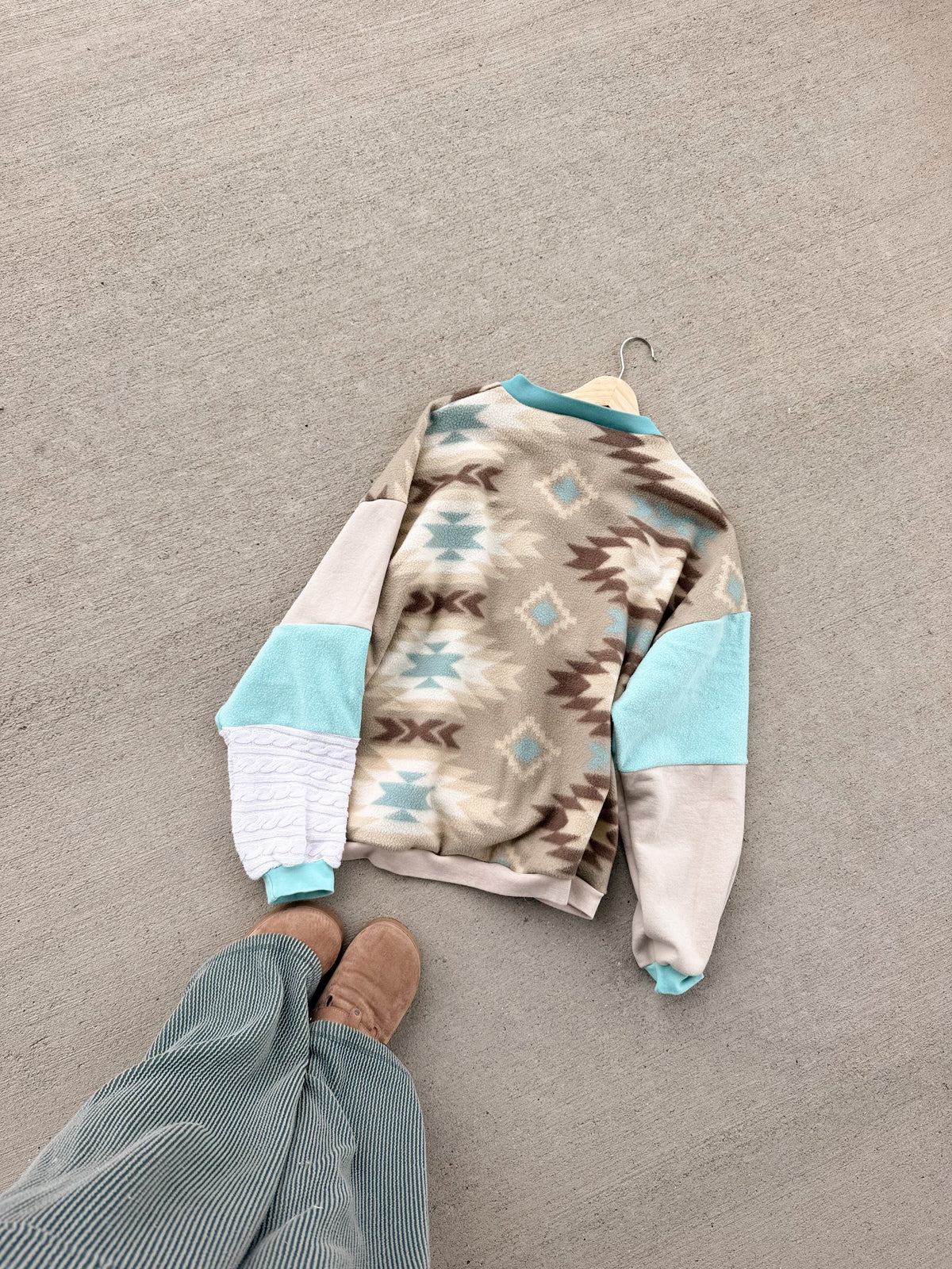 Carhartt x Aztec patchwork crewneck