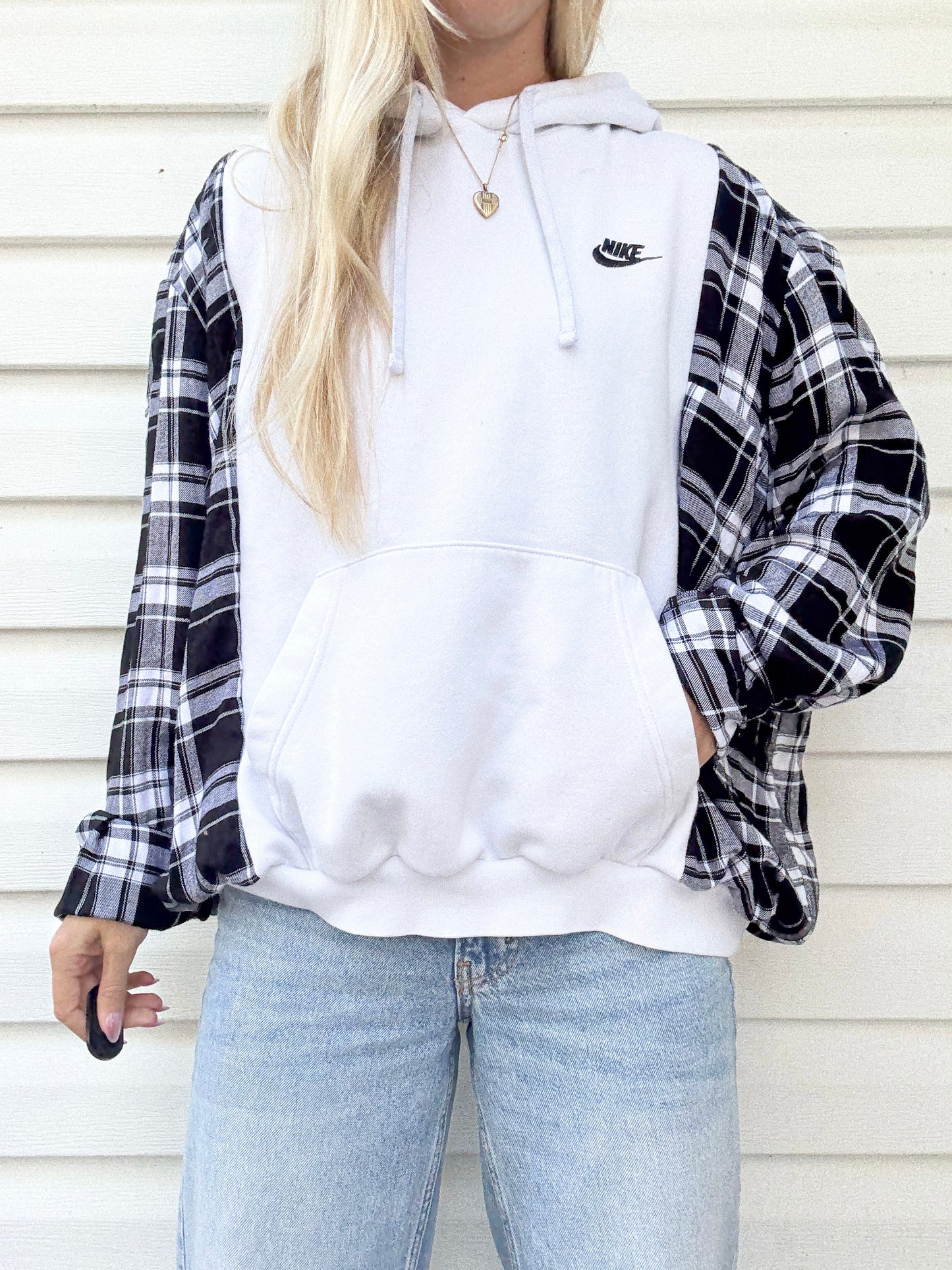 Nike flannel hoodie