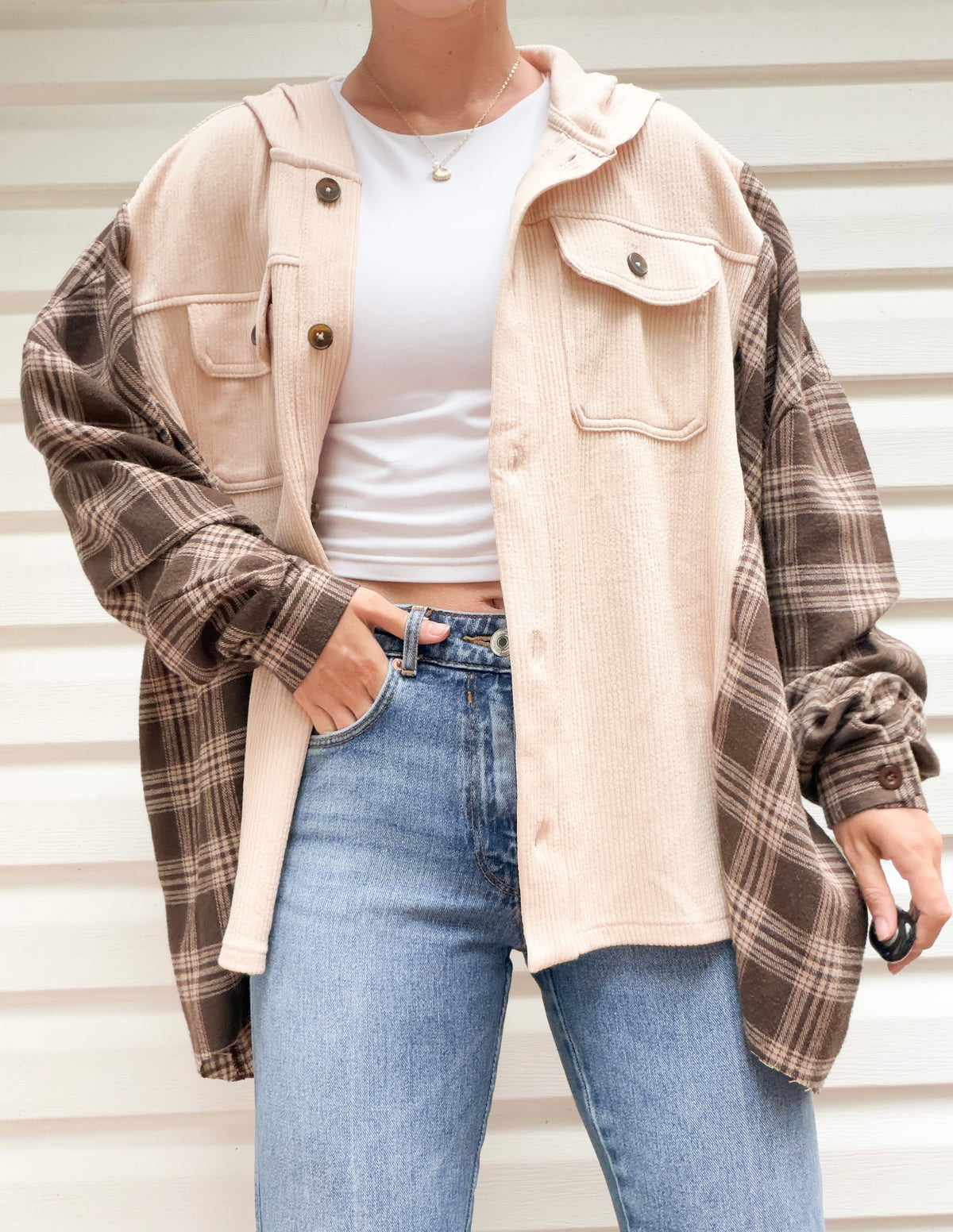Reworked flannel x button up