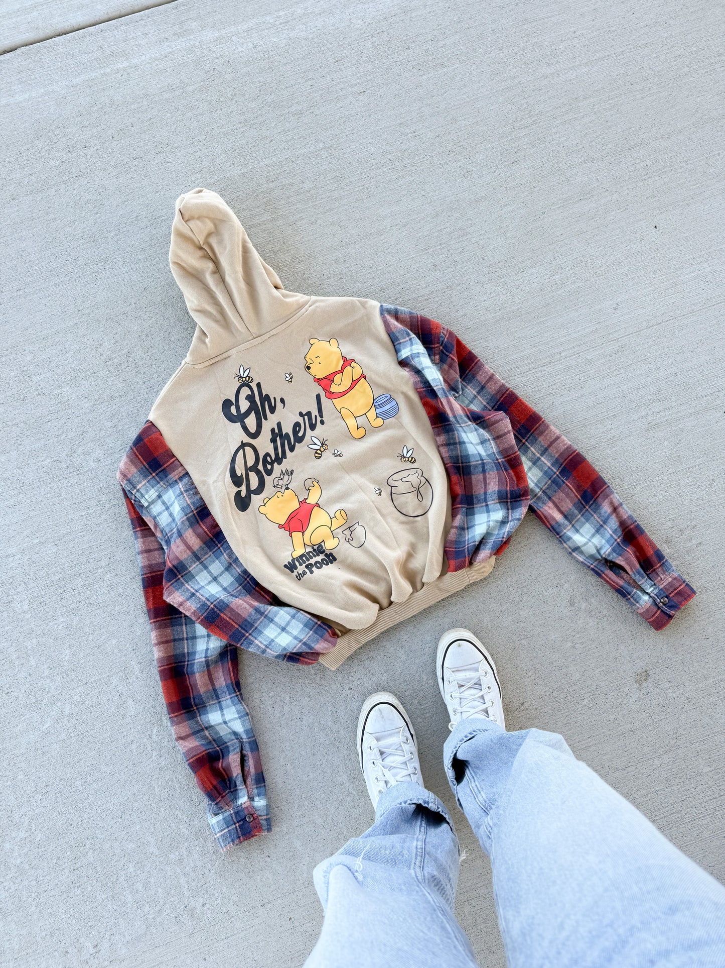 Winnie The Pooh flannel hoodie