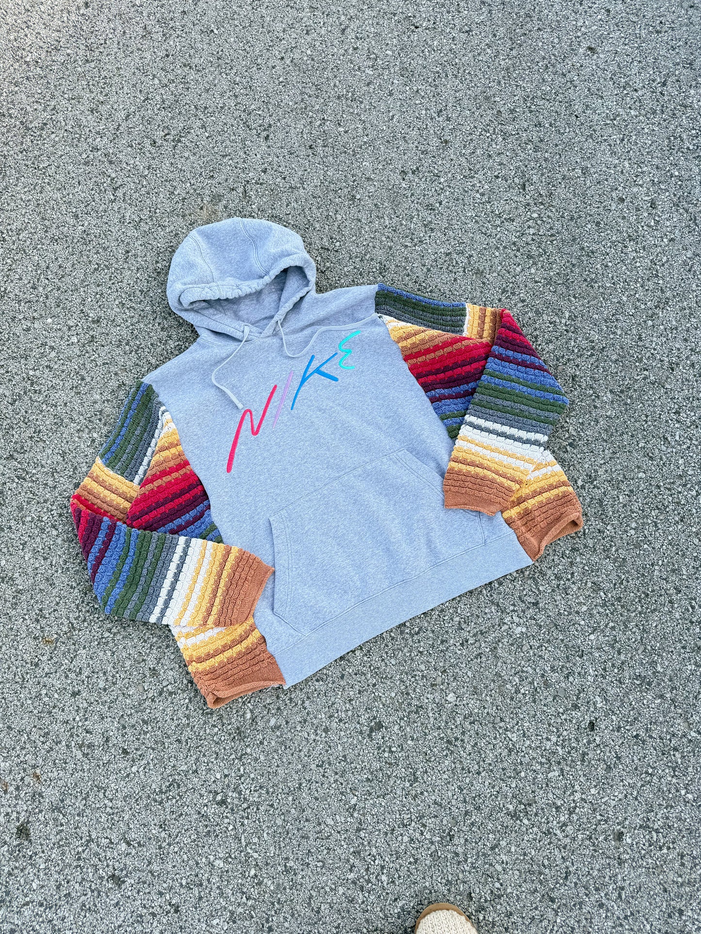 Nike hoodie x vintage sweater
