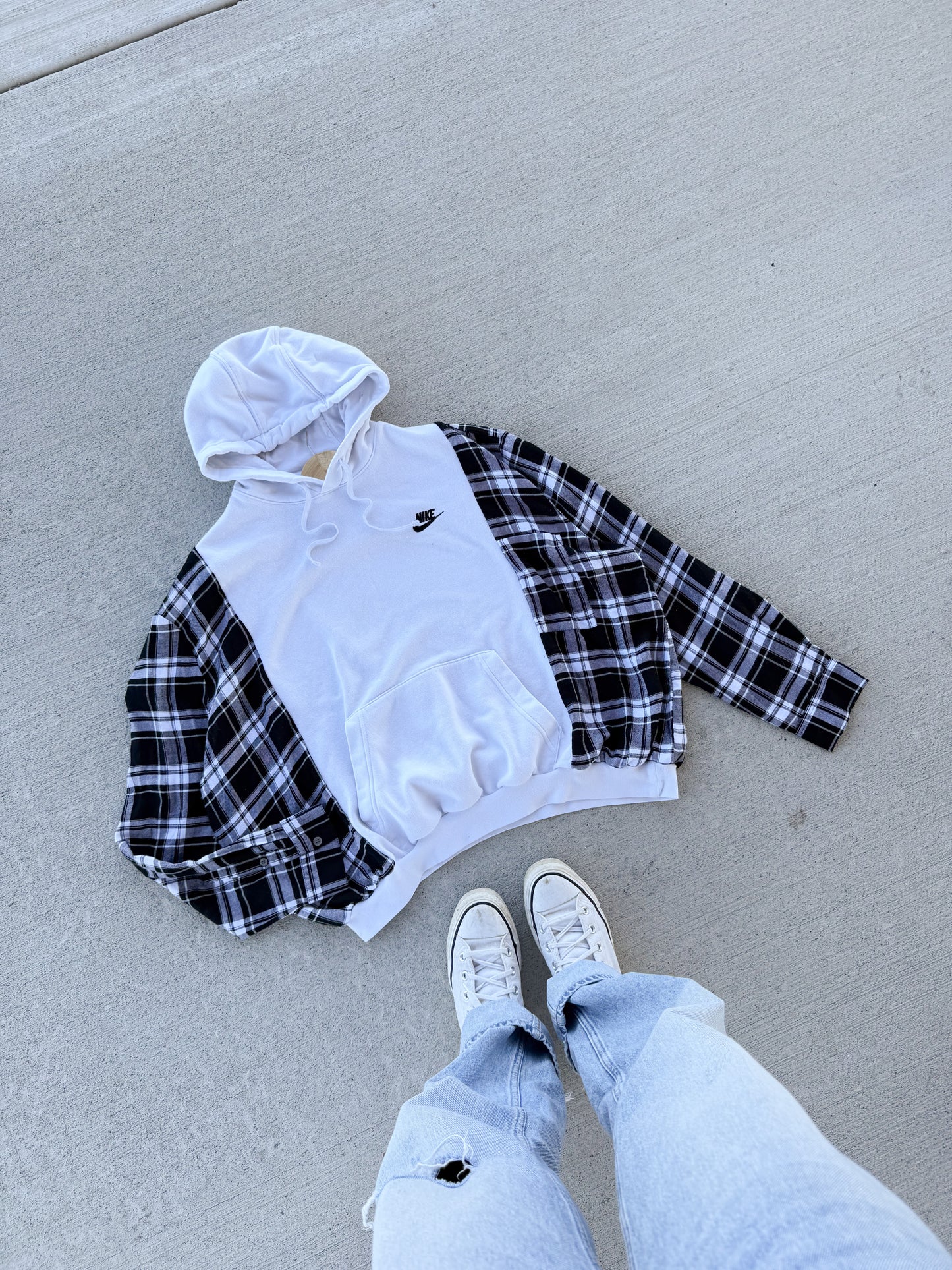 Nike flannel hoodie