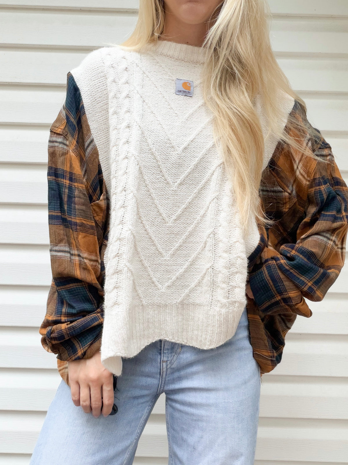 Carhartt sweater x flannel