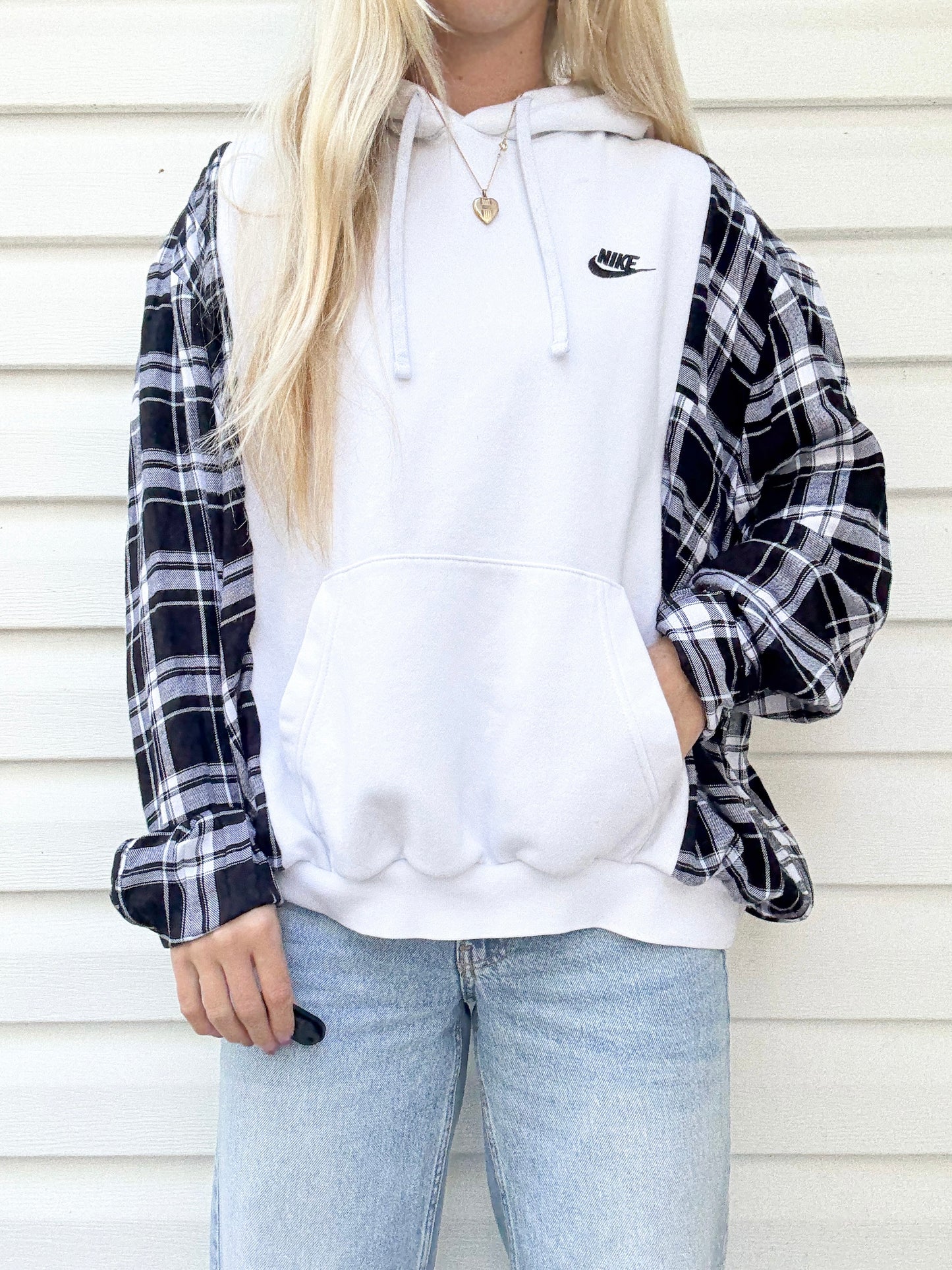 Nike flannel hoodie