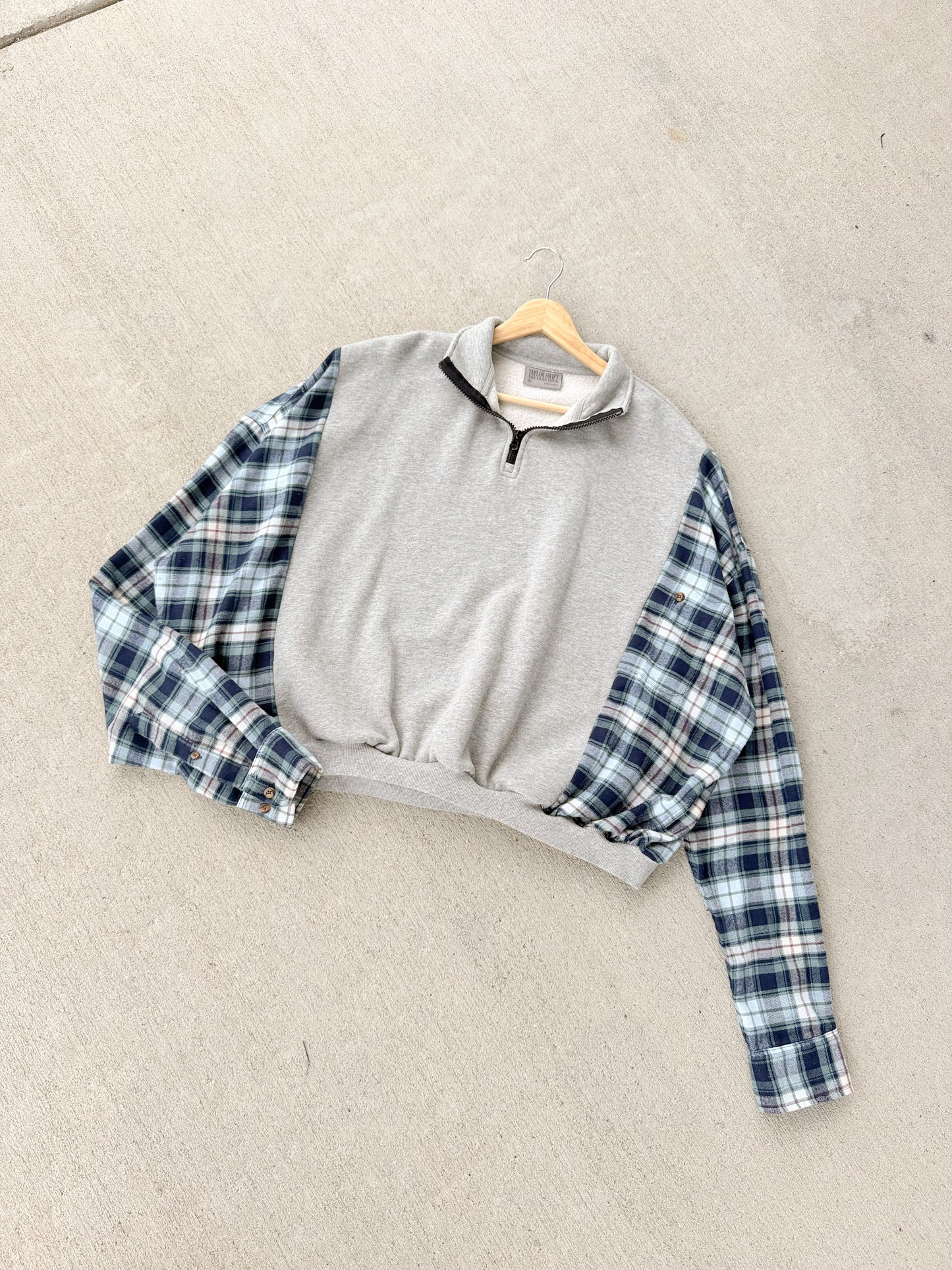Taylor Swift Eras Tour 1/4 zip x flannel