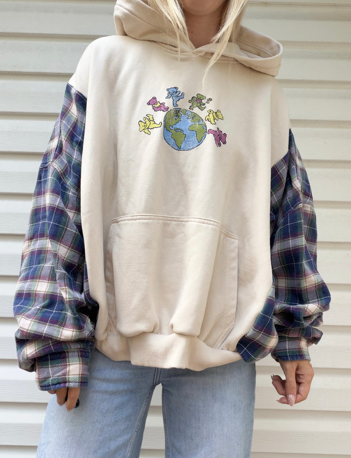 Grateful Dead flannel hoodie