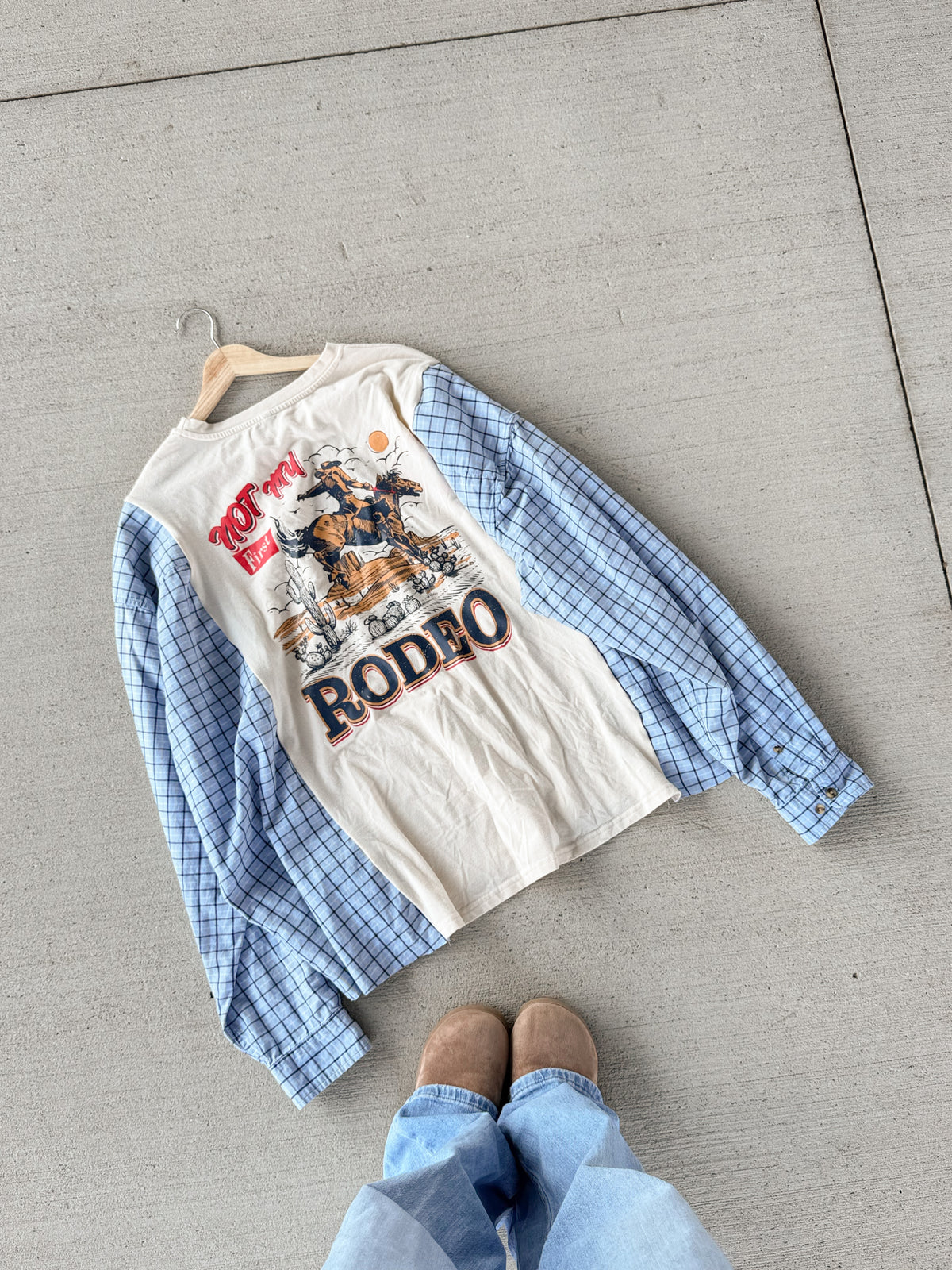 Rodeo flannel tee