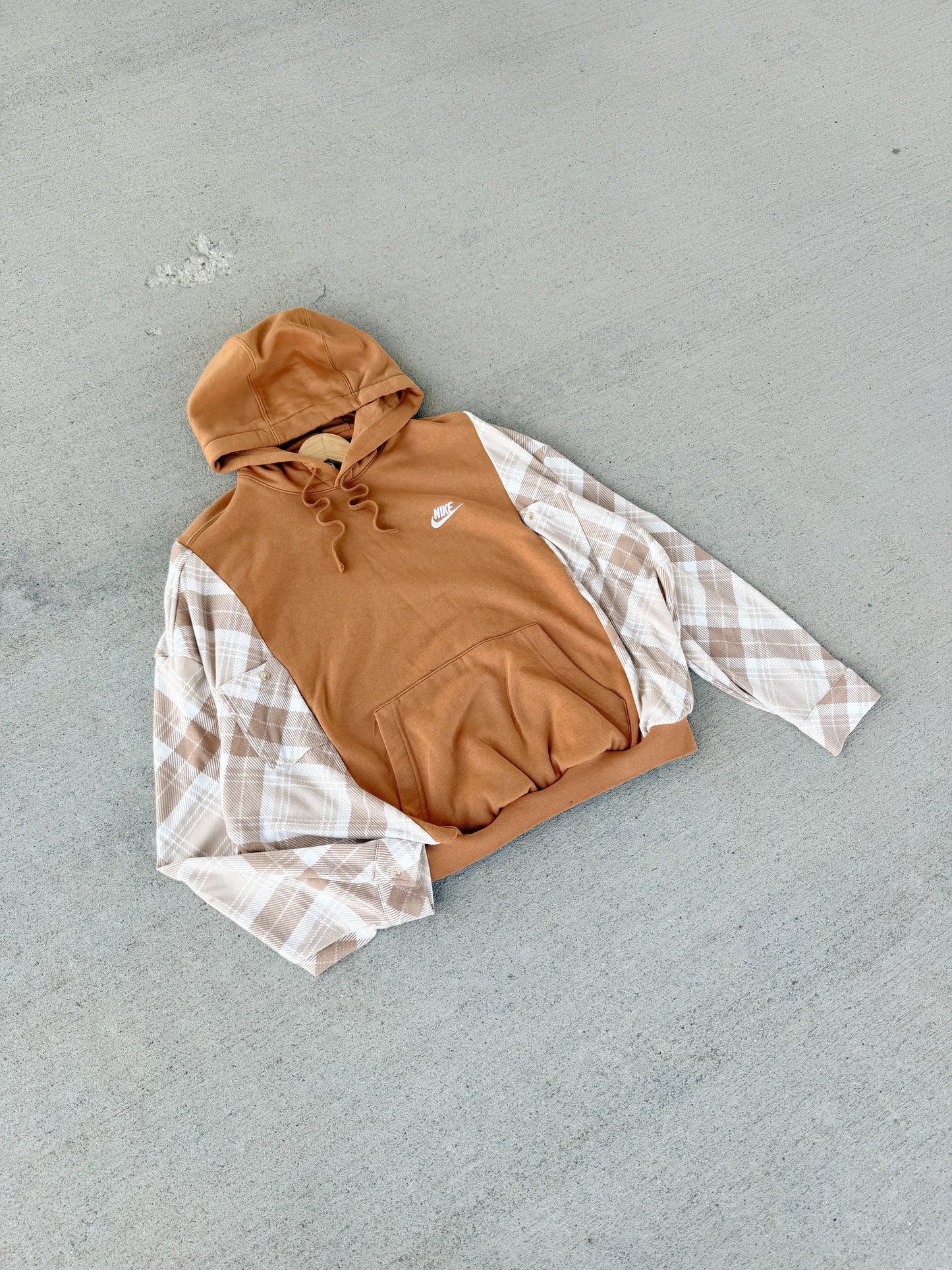 Nike hoodie x flannel