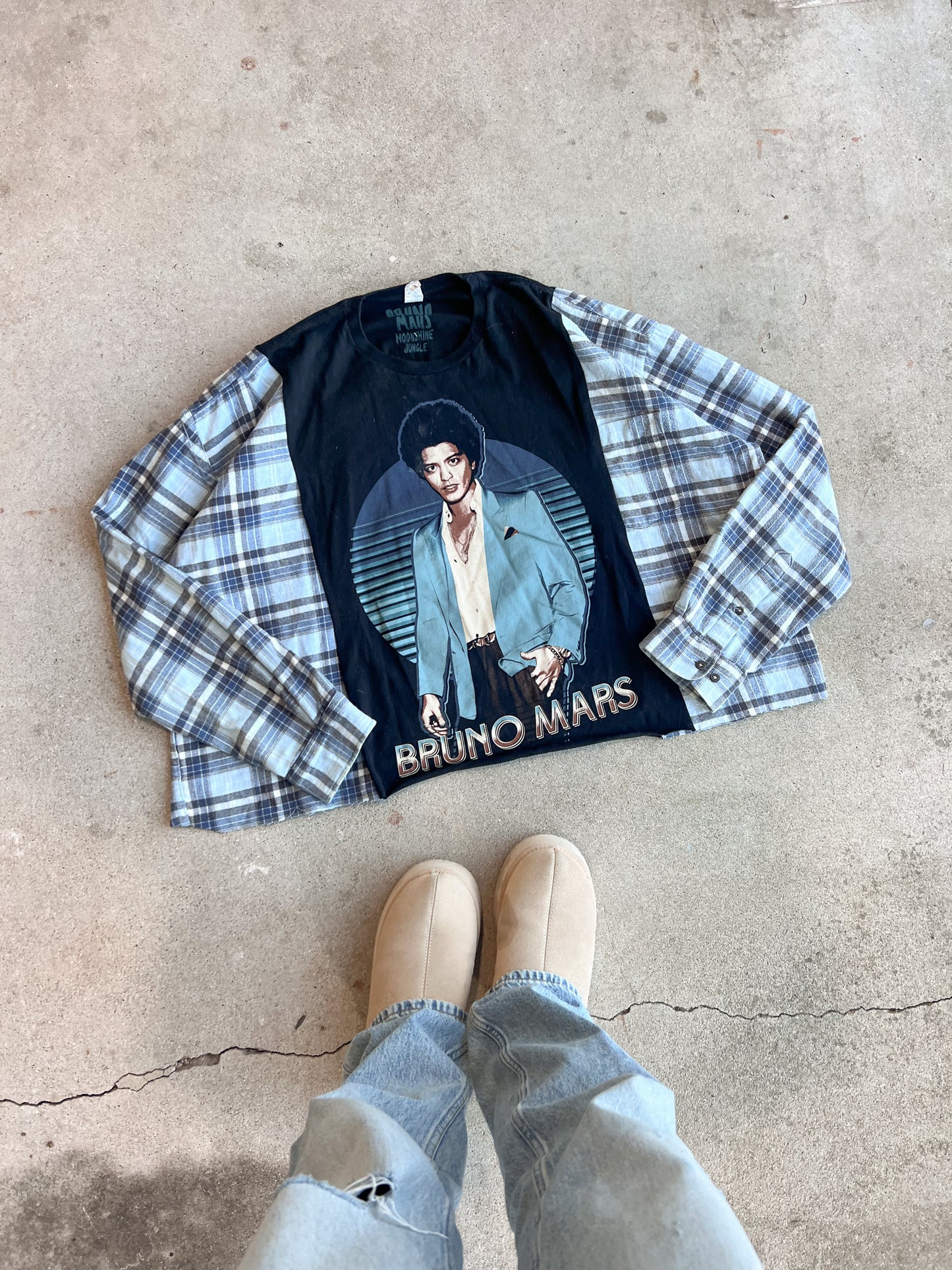 Bruno Mars Flannel tee