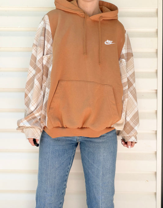 Nike hoodie x flannel