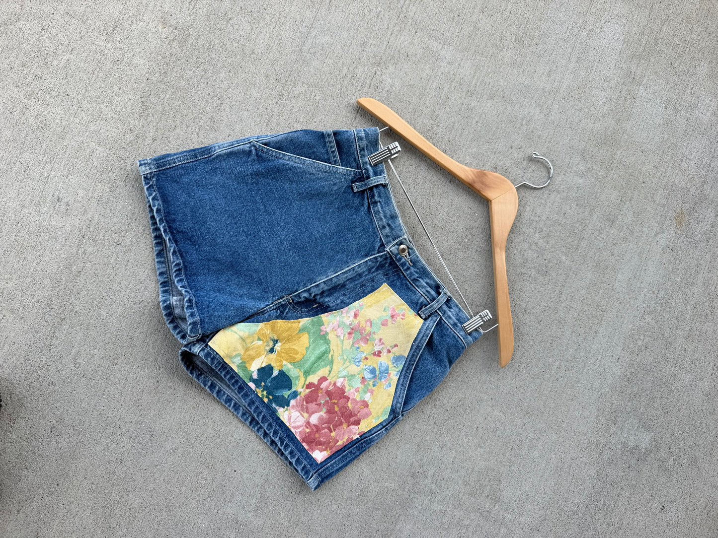 Vintage Jean shorts x patchwork