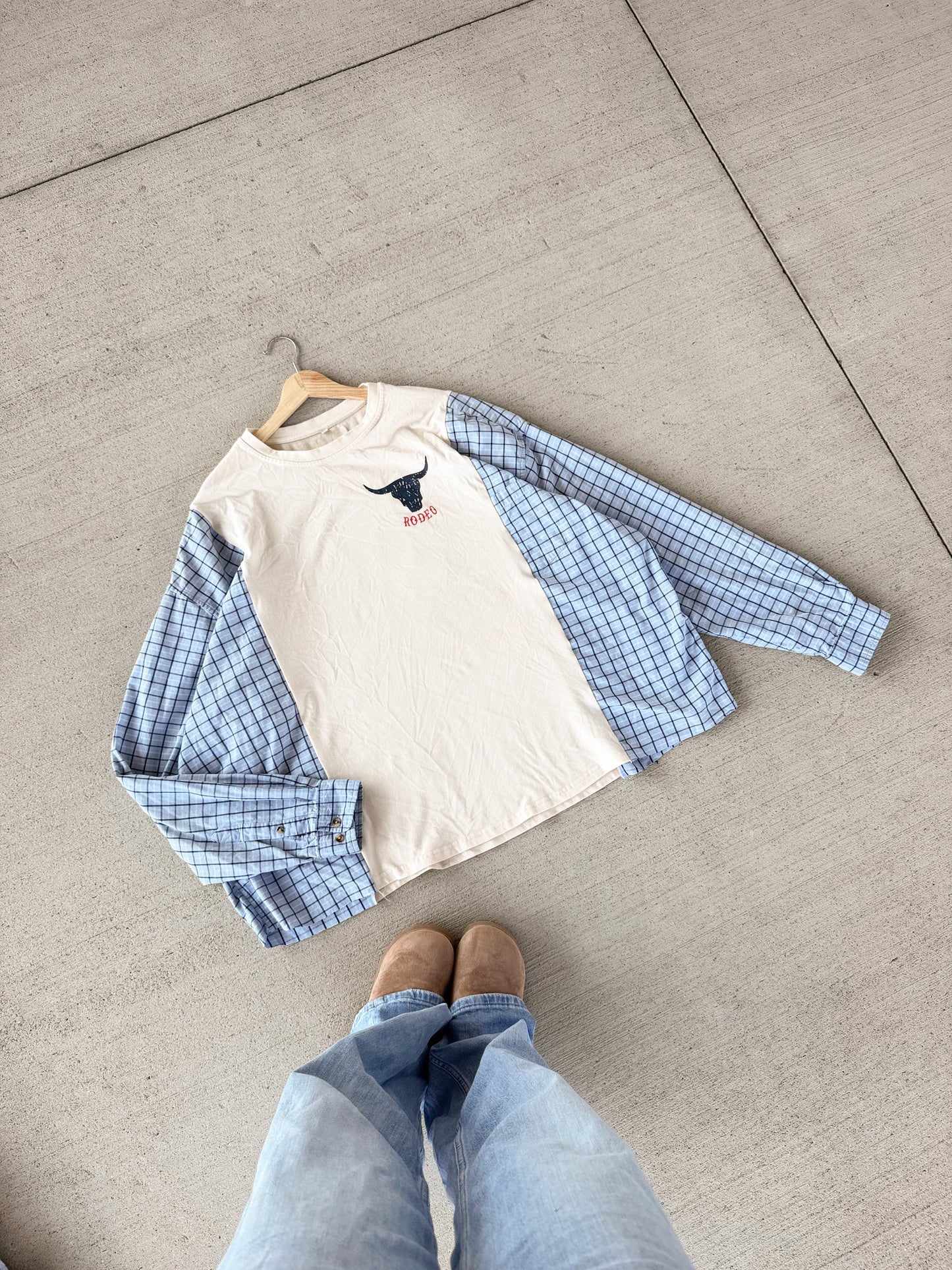 Rodeo flannel tee