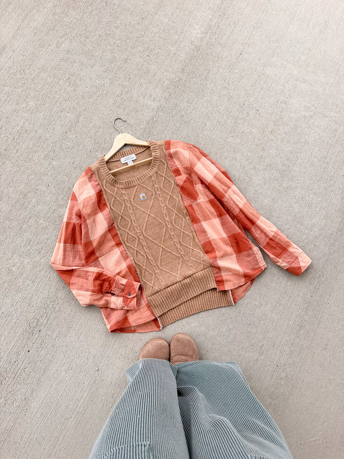 Carhartt sweater x flannel
