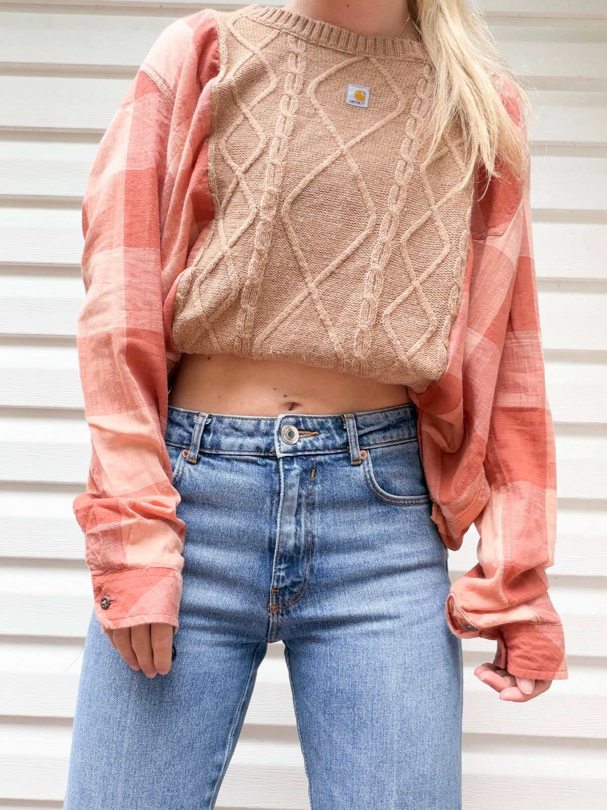 Carhartt sweater x flannel