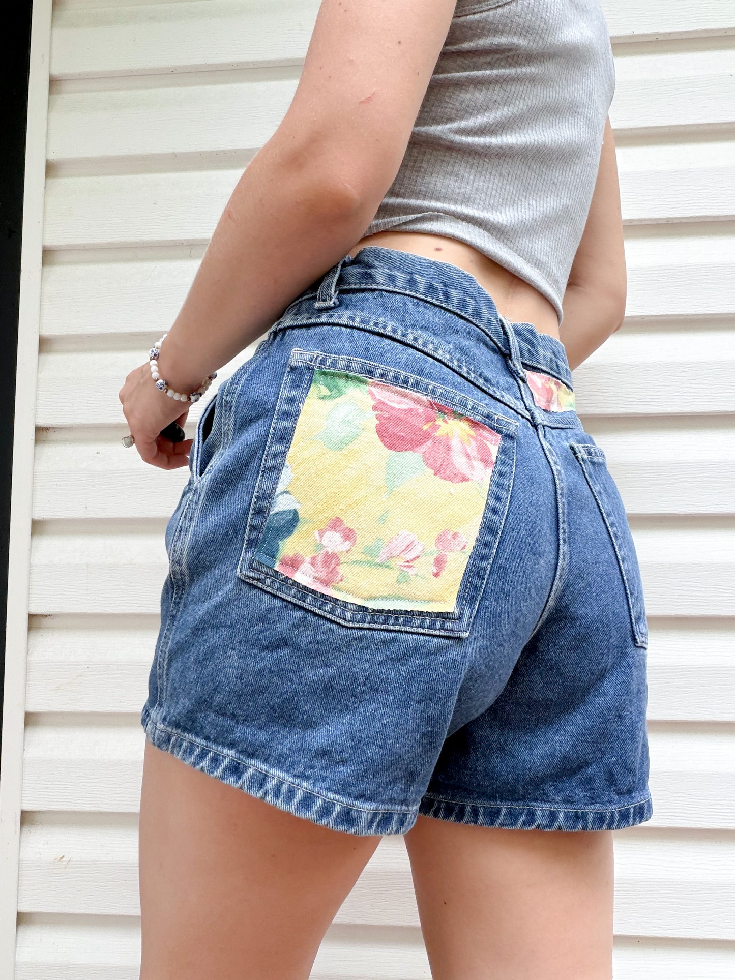 Vintage Jean shorts x patchwork