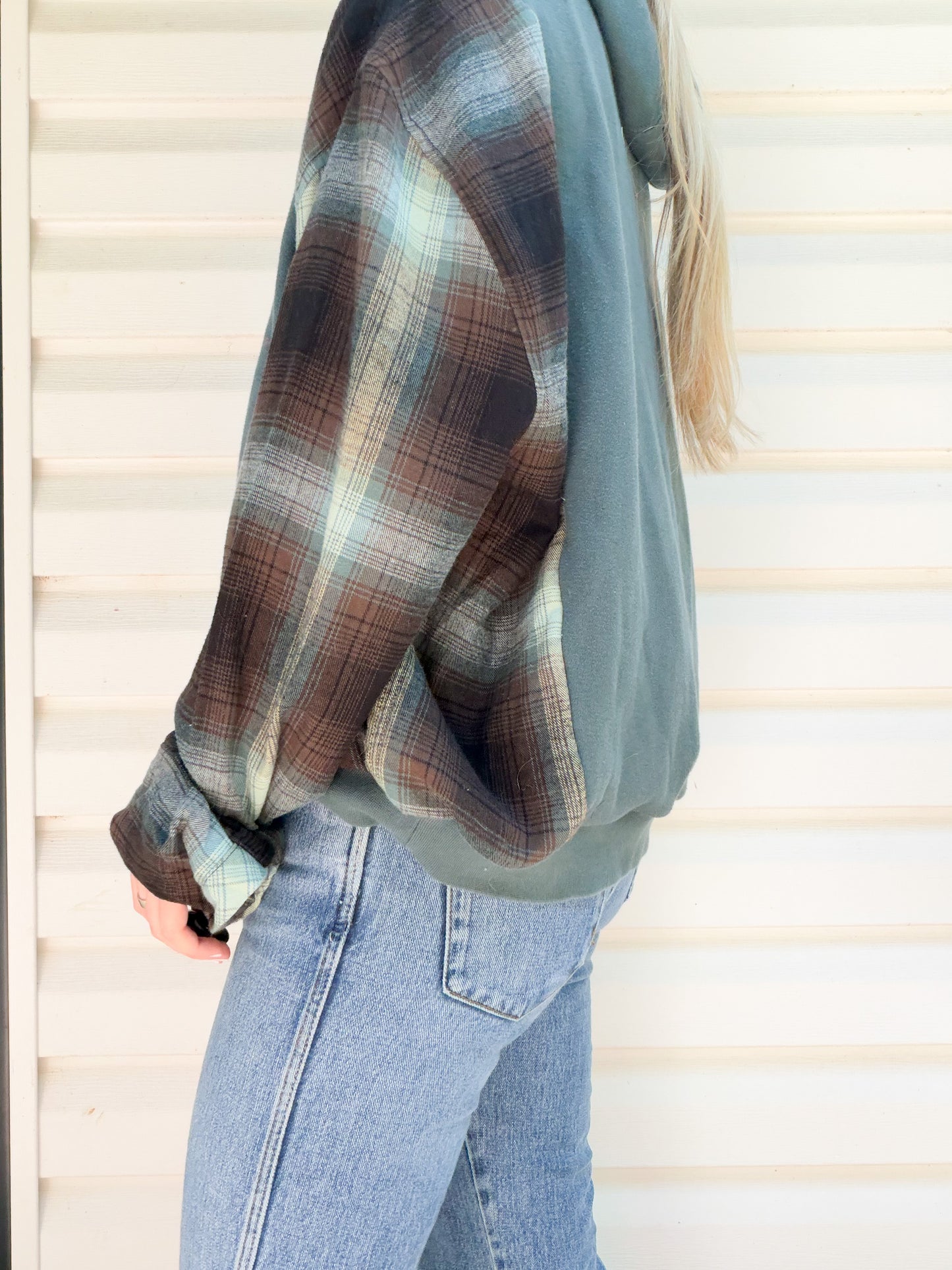Nike hoodie x flannel