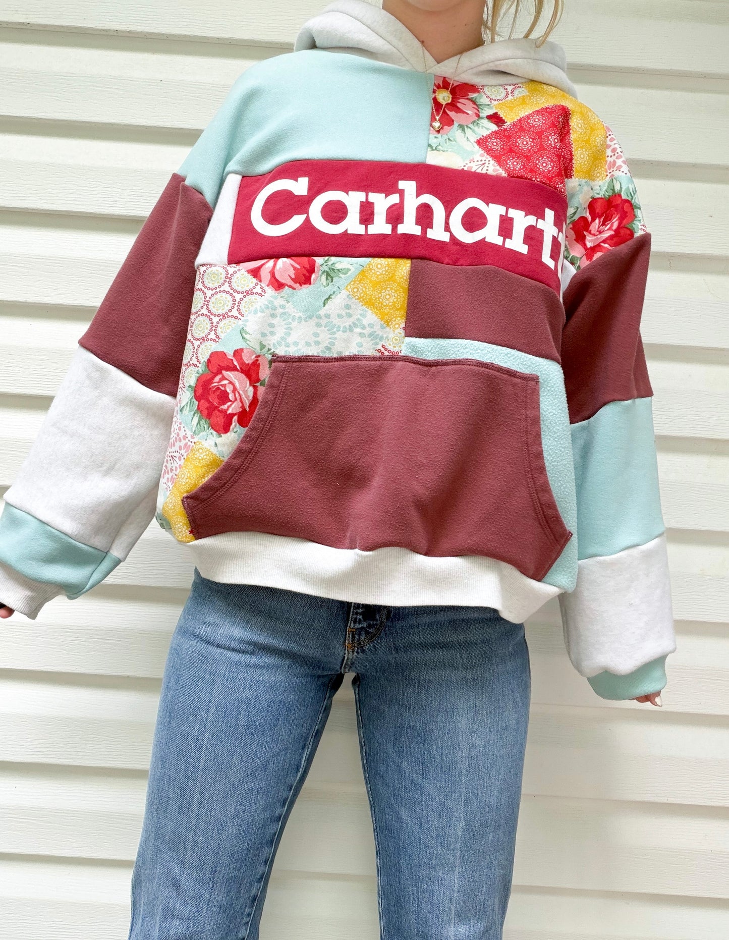 Carhartt patchwork hoodie