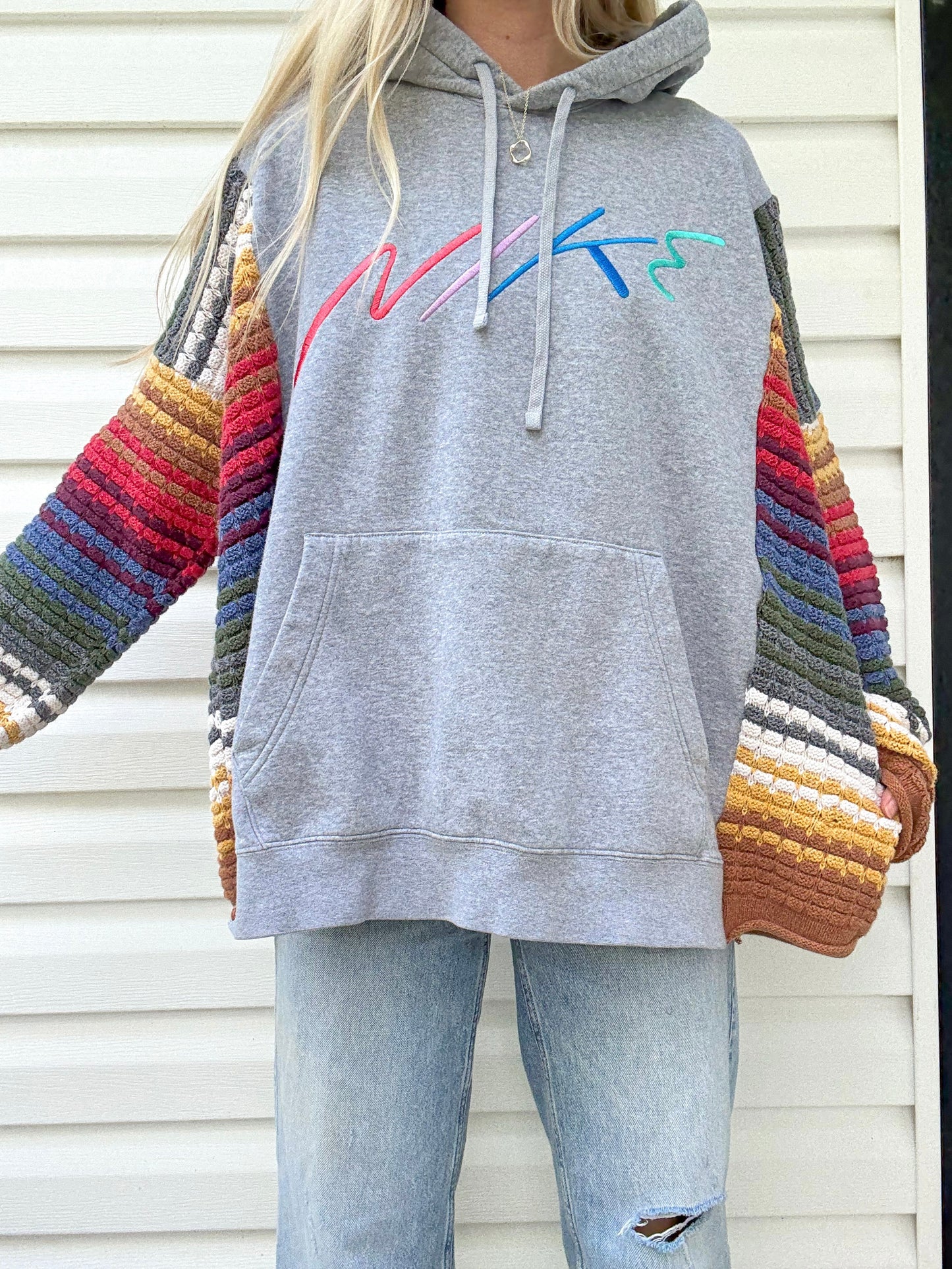 Nike hoodie x vintage sweater