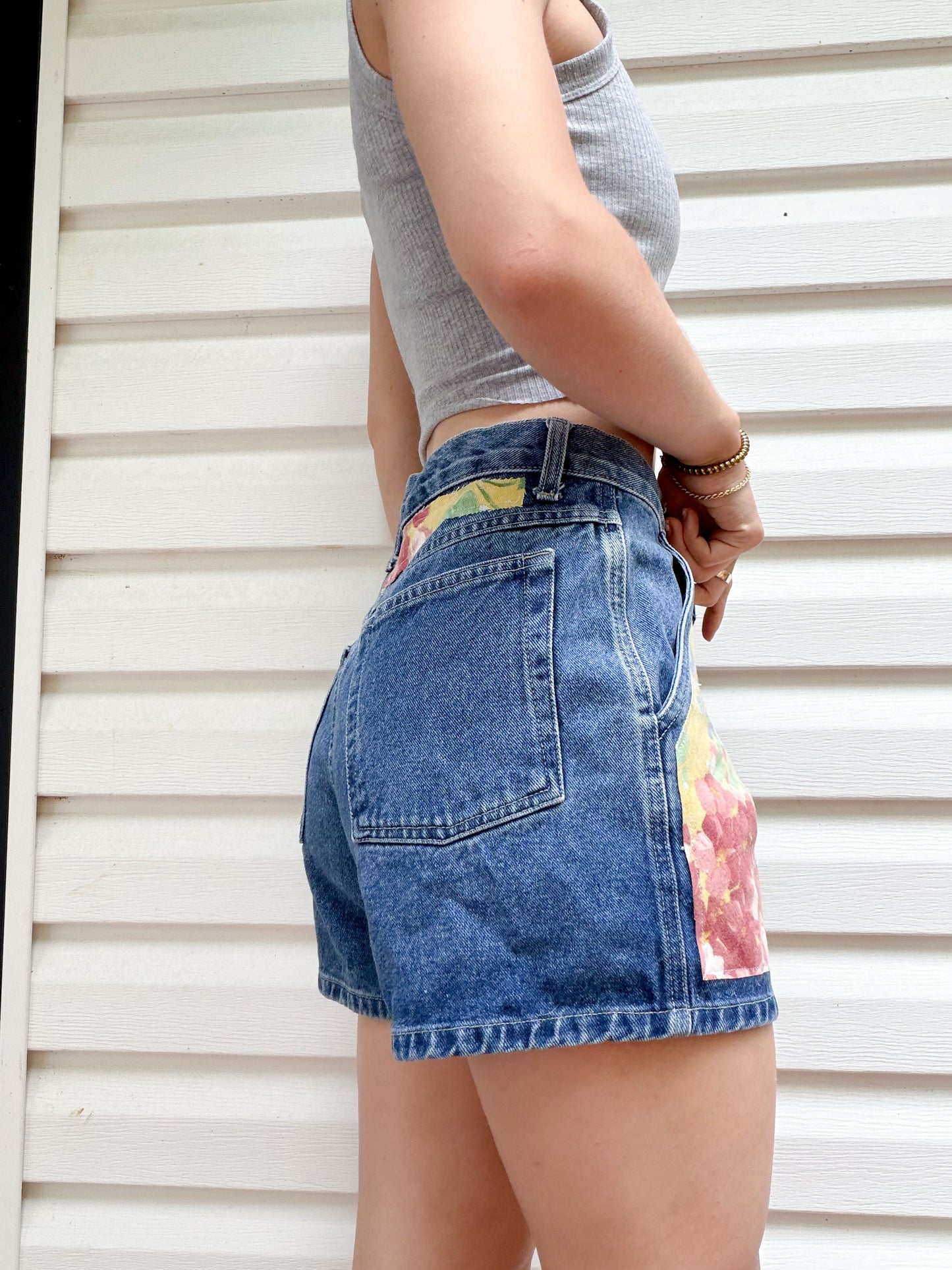 Vintage Jean shorts x patchwork