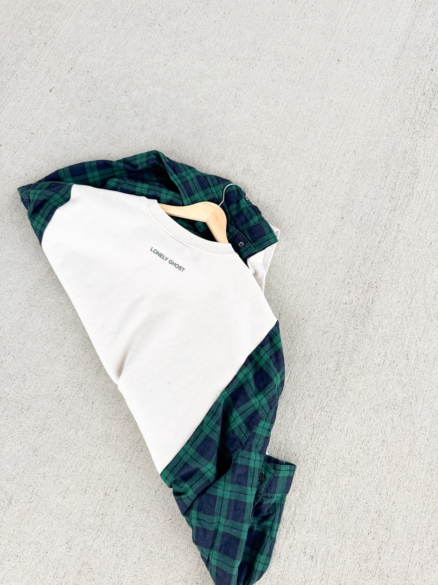 Lonely Ghost flannel crewneck