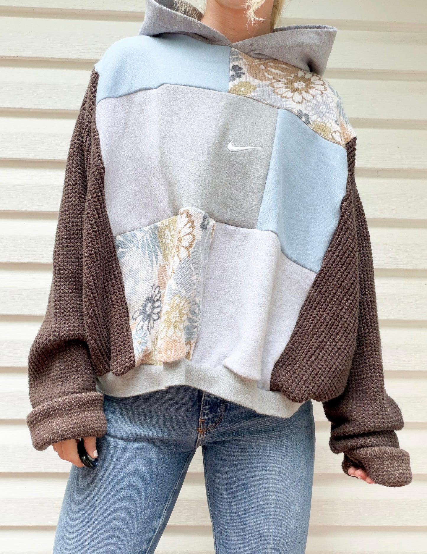 Nike Patchwork hoodie x sweater sleeves