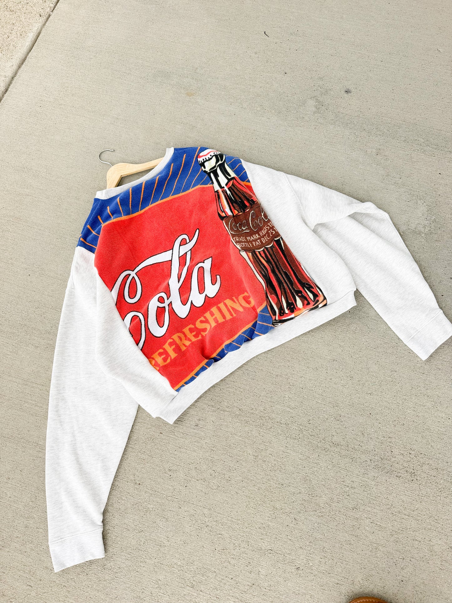 1989 Coca-Cola towel sweatshirt