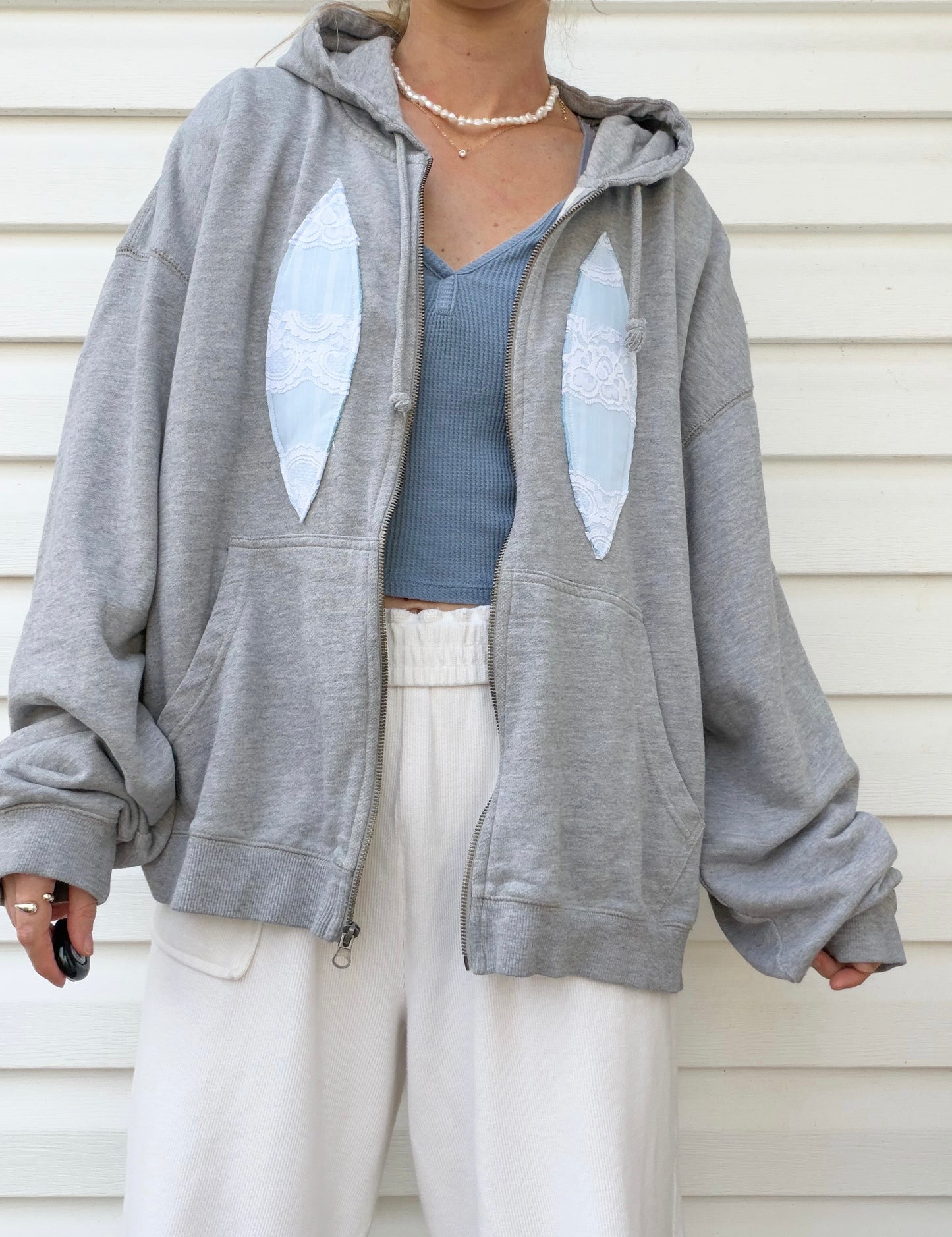 Handmade surfboard x zip up