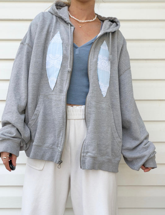 Handmade surfboard x zip up