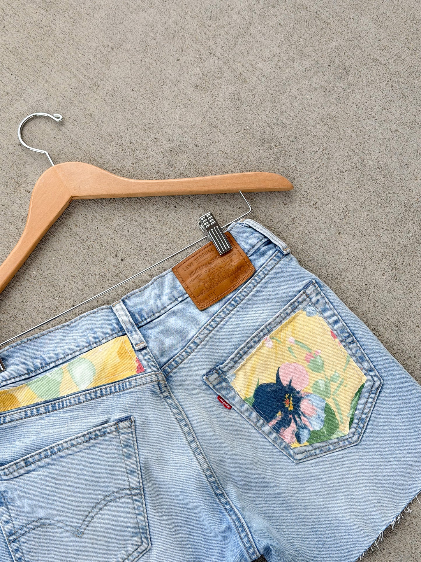 Levi shorts x patchwork