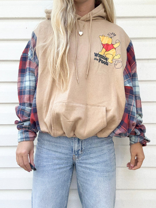 Winnie The Pooh flannel hoodie