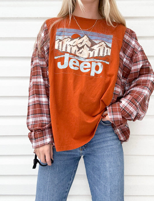 Jeep flannel tee