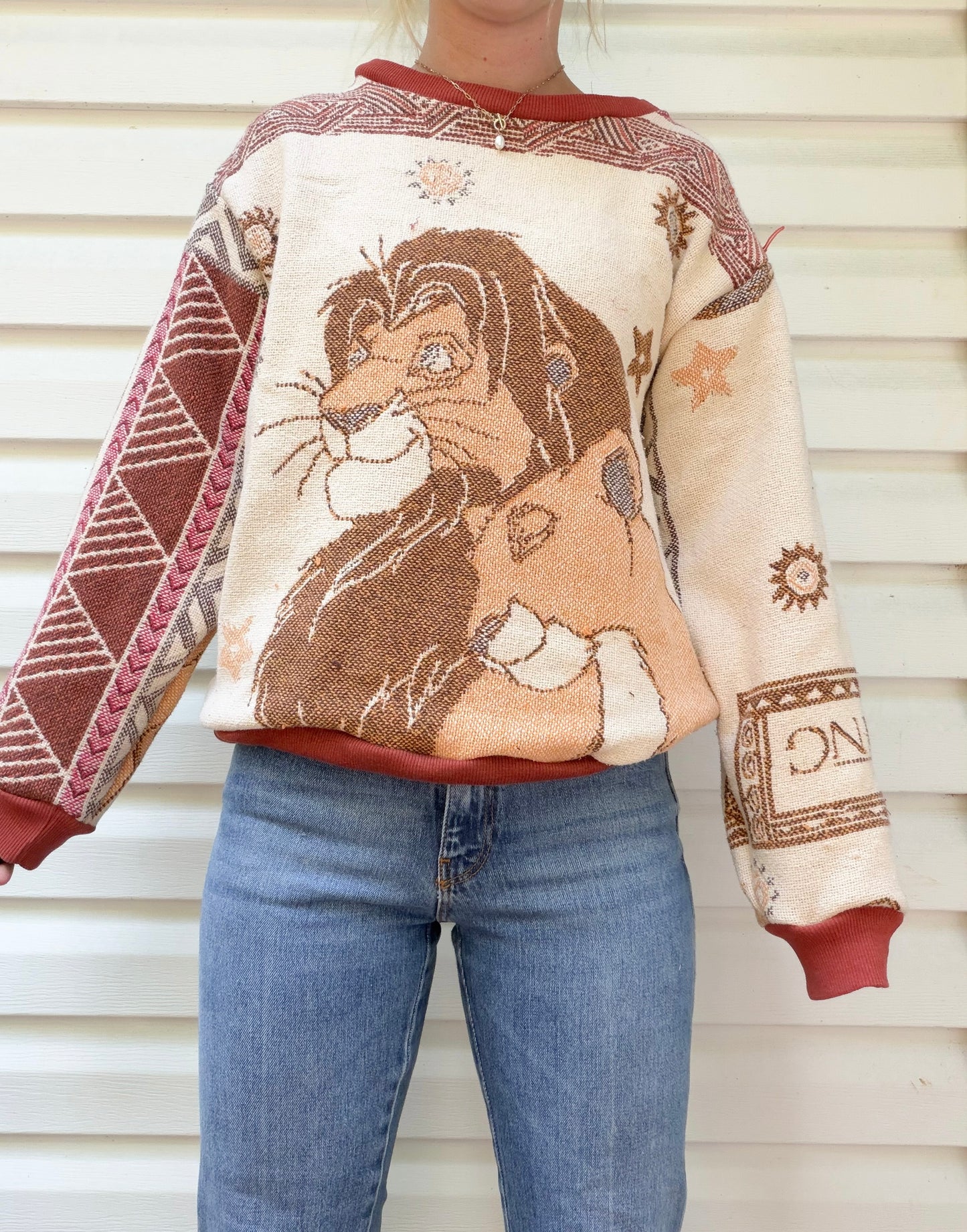 The Lion King tapestry crewneck