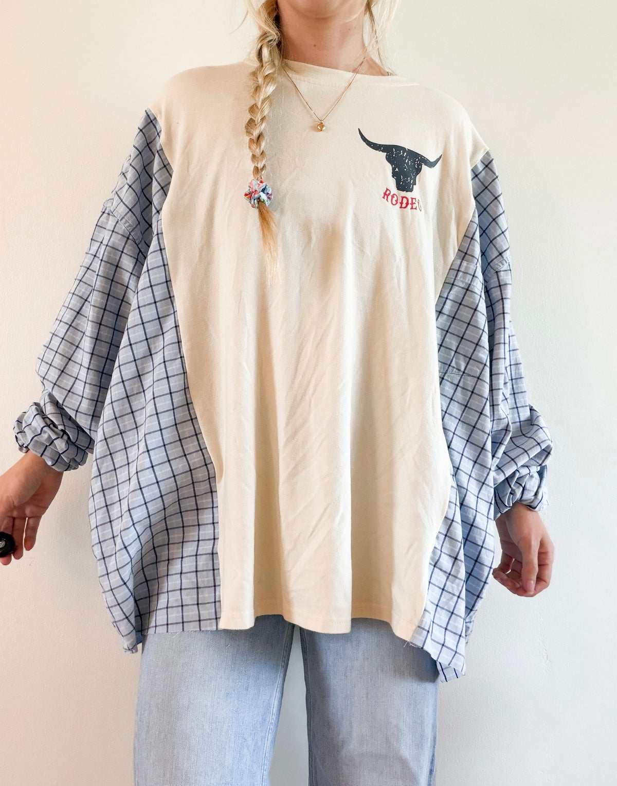 Rodeo flannel tee
