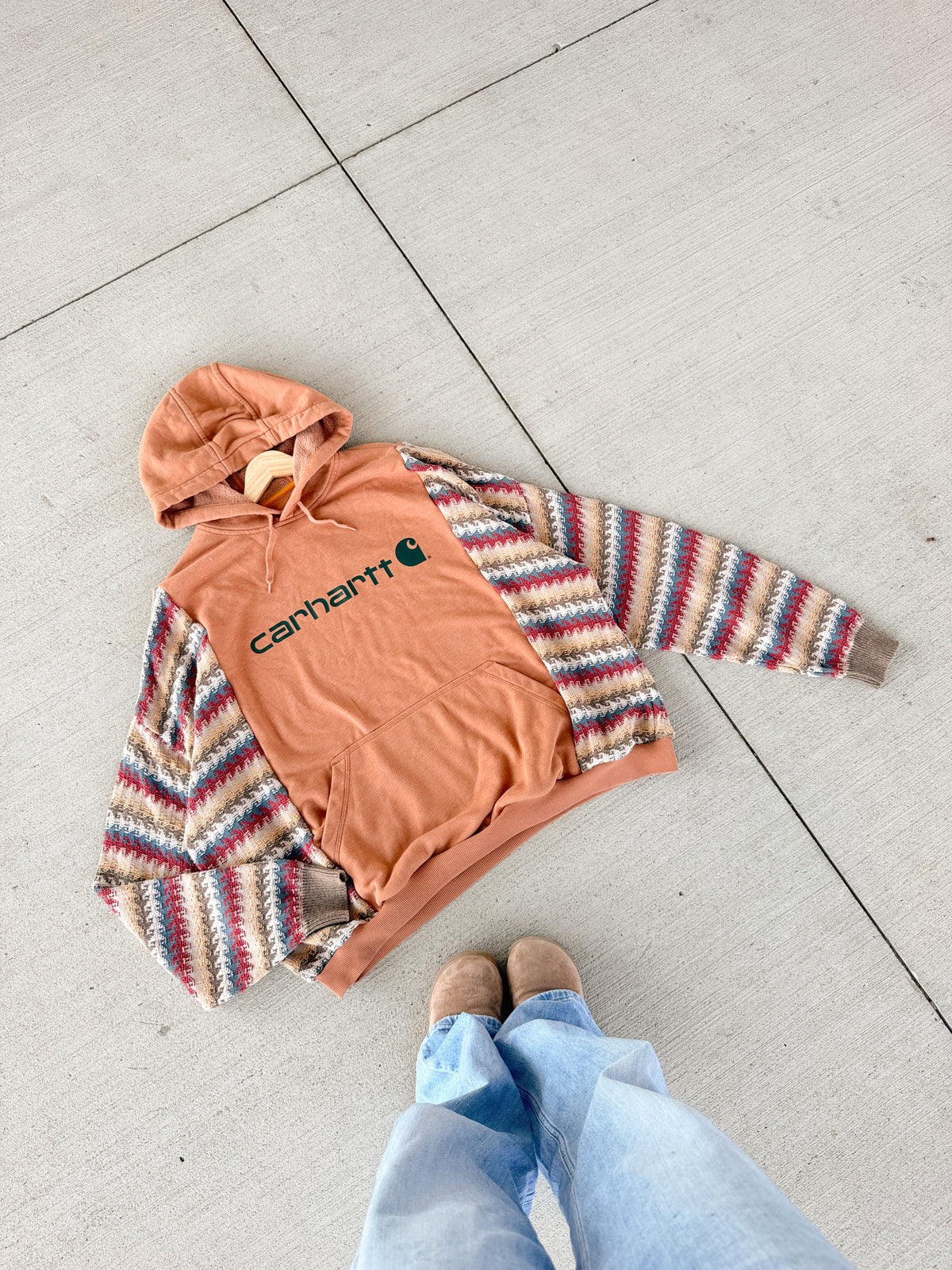 Carhartt hoodie x vintage sweater
