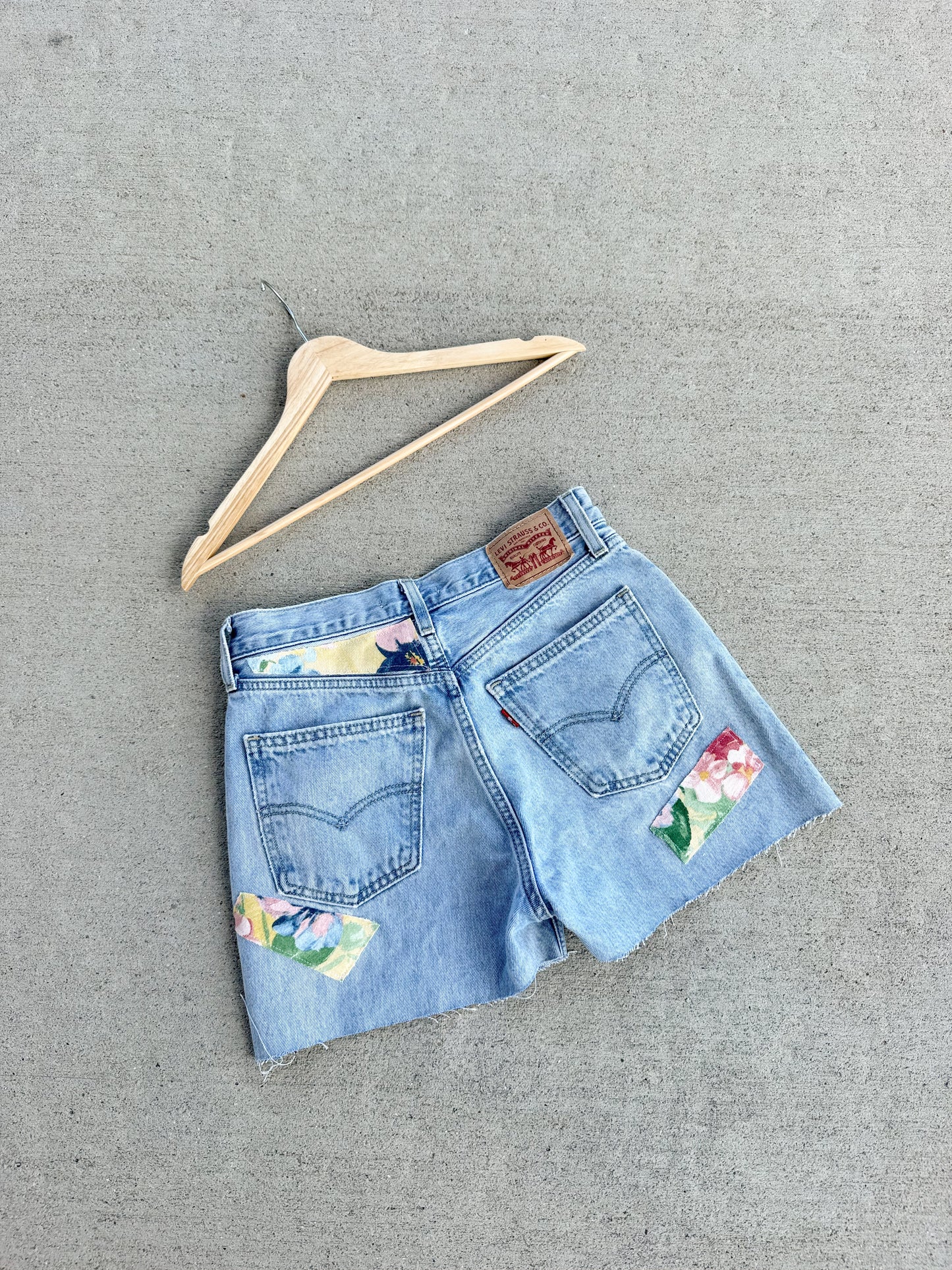 Levi shorts x patchwork