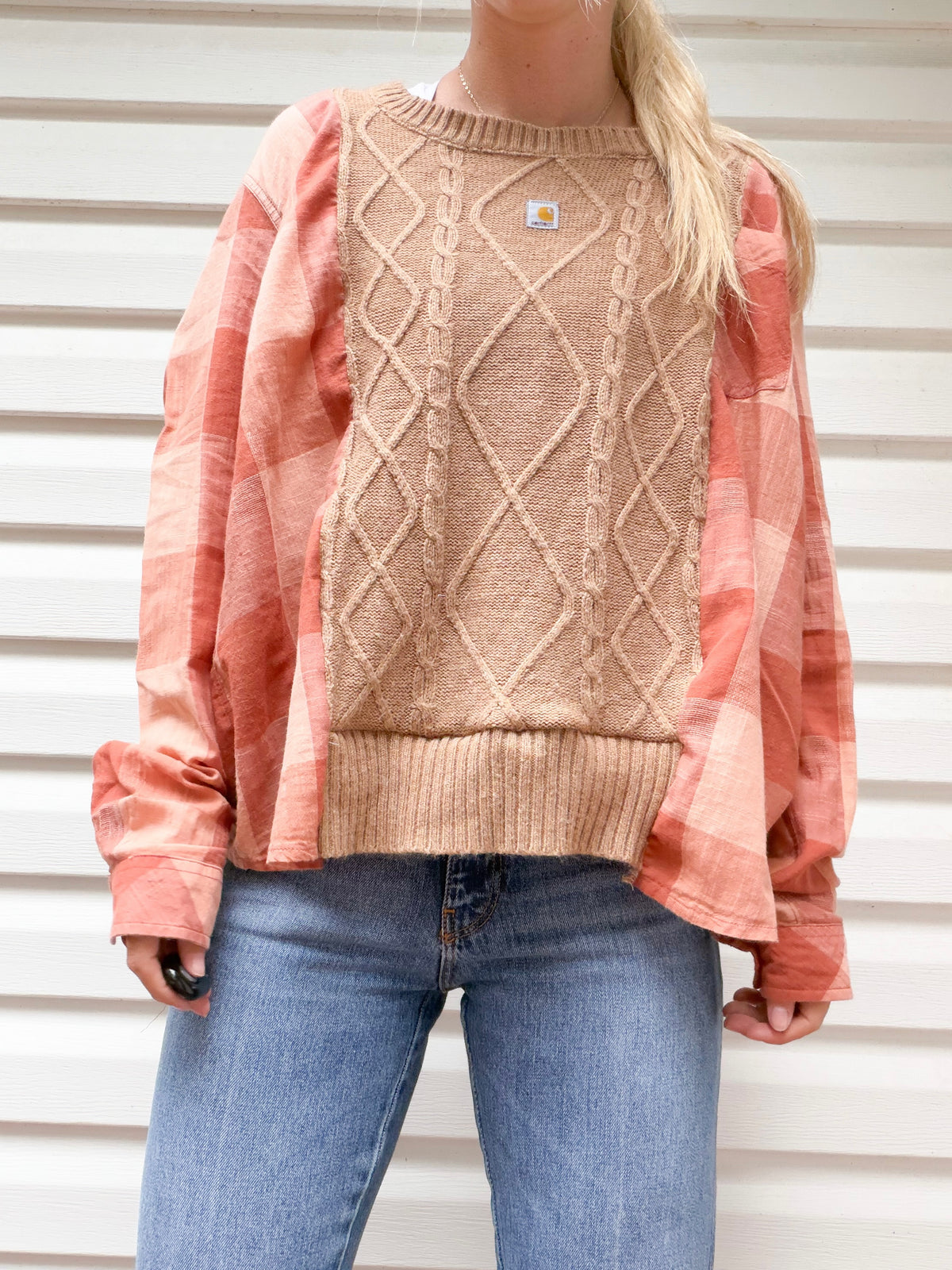 Carhartt sweater x flannel