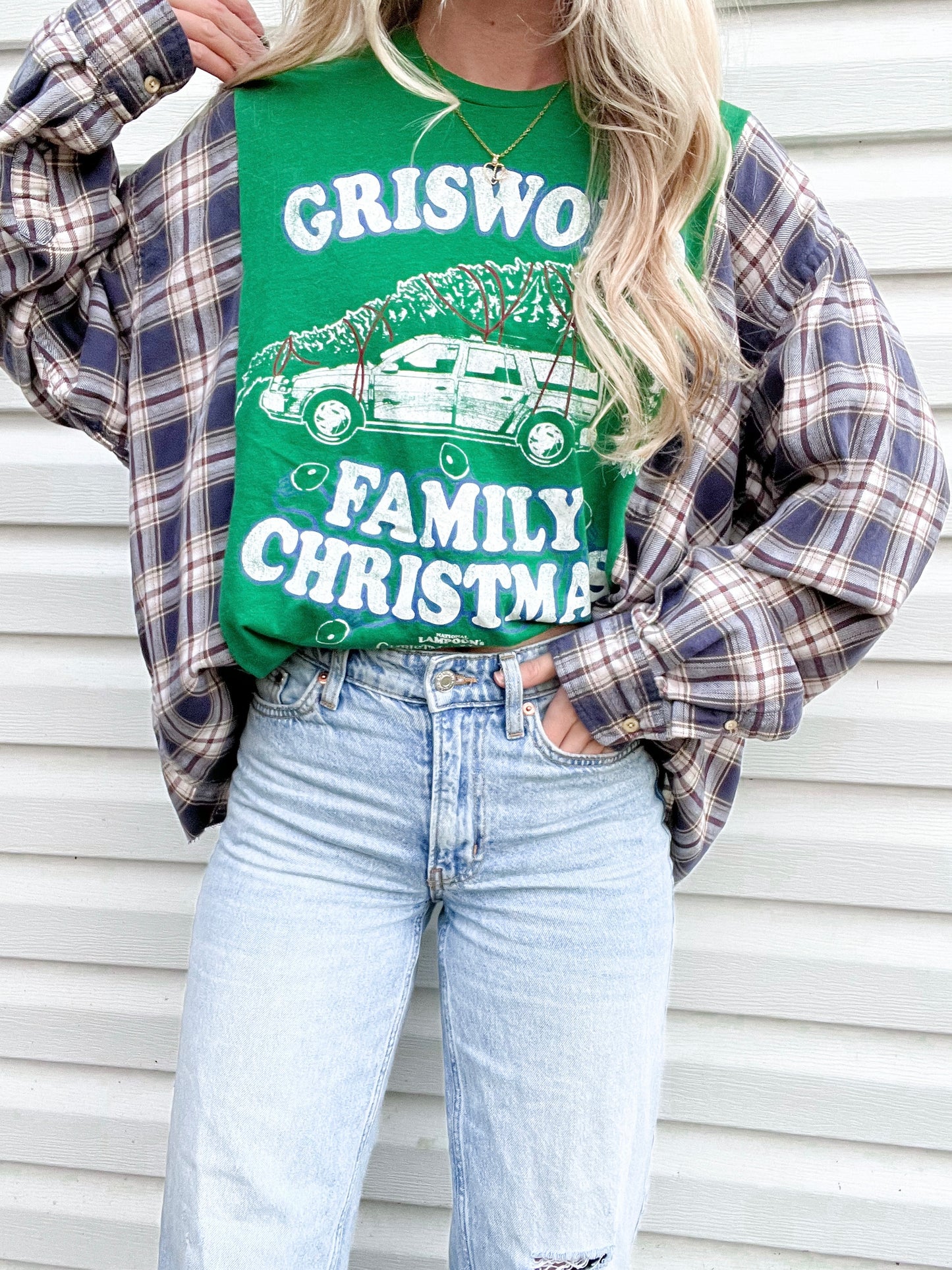 Griswold family Christmas flannel tee