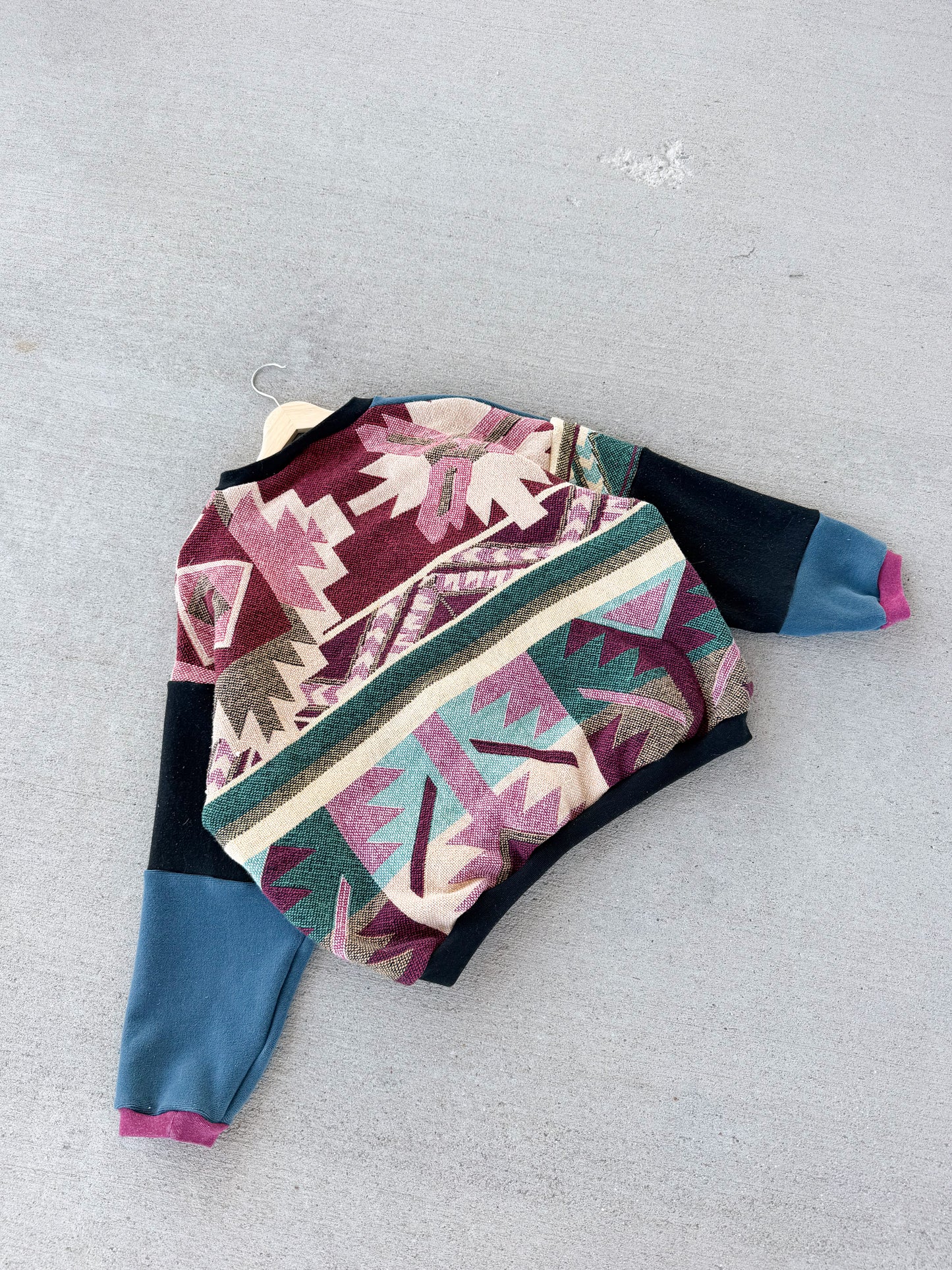 Carhartt patchwork crewneck x Aztec tapestry