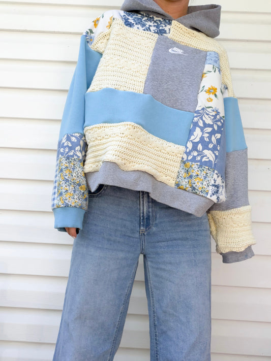 Patchwork Nike hoodie