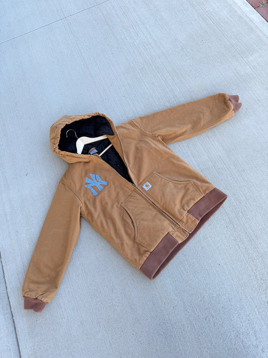 NY Yankees denim x Carhartt jacket