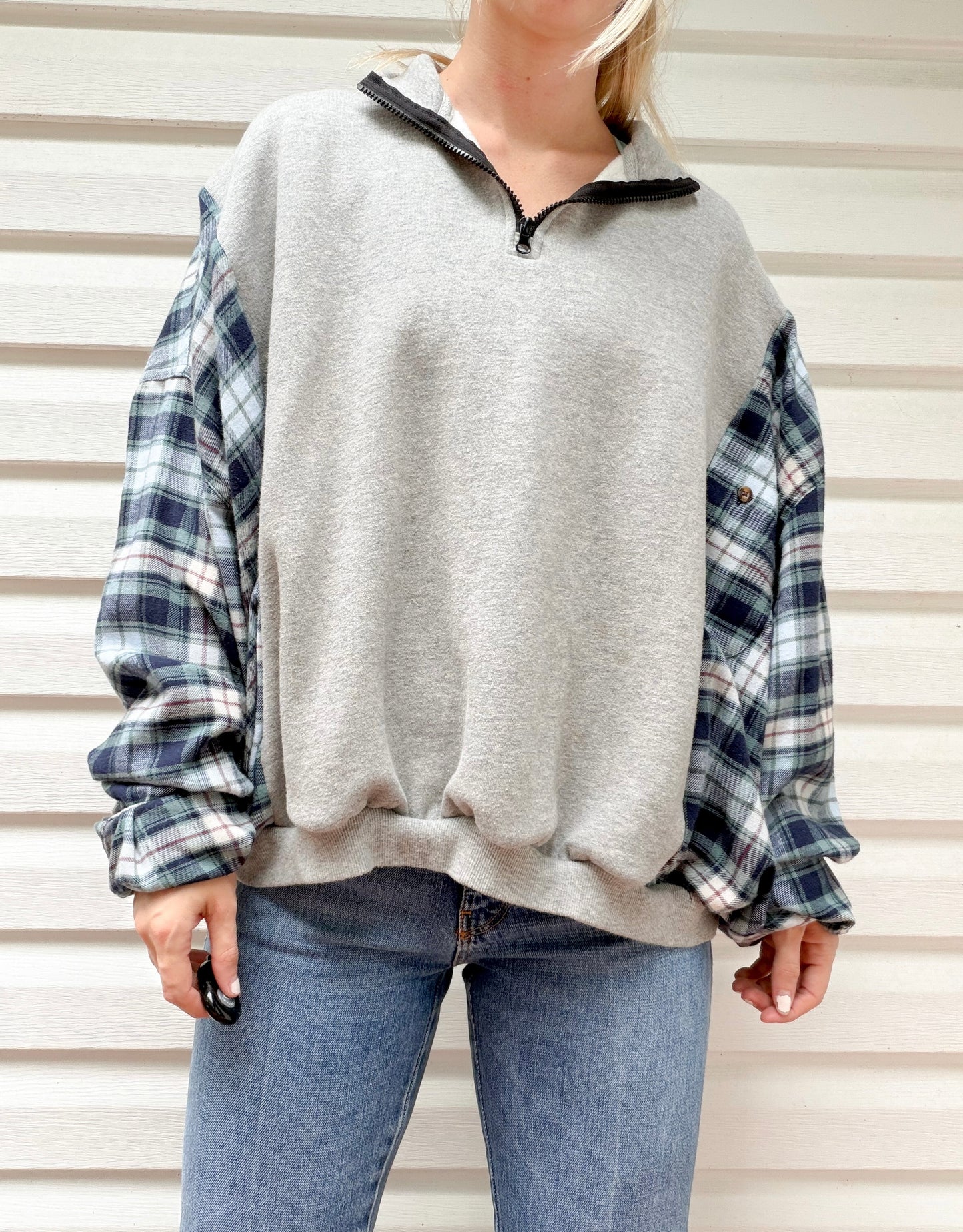 Taylor Swift Eras Tour 1/4 zip x flannel