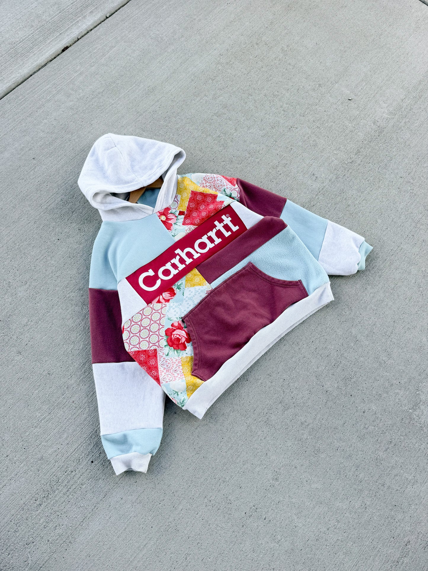 Carhartt patchwork hoodie