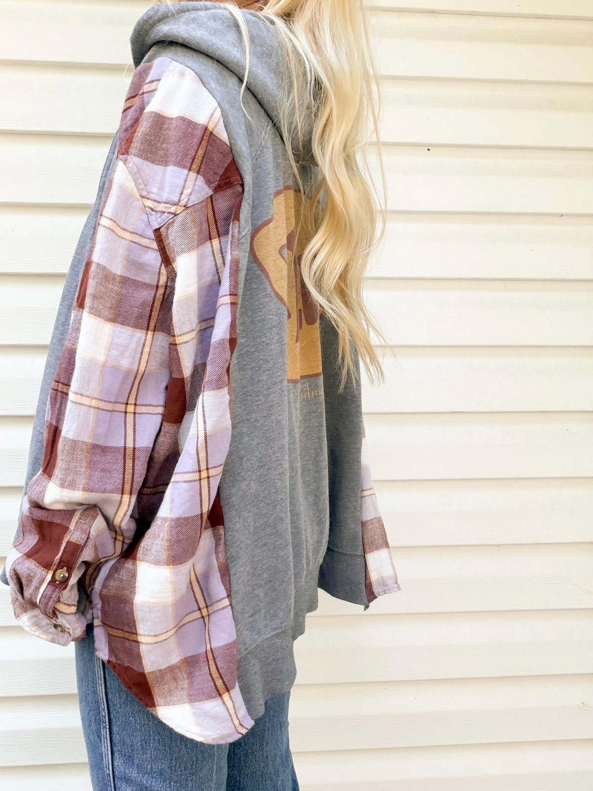 Gilmore Girls zip up x flannel