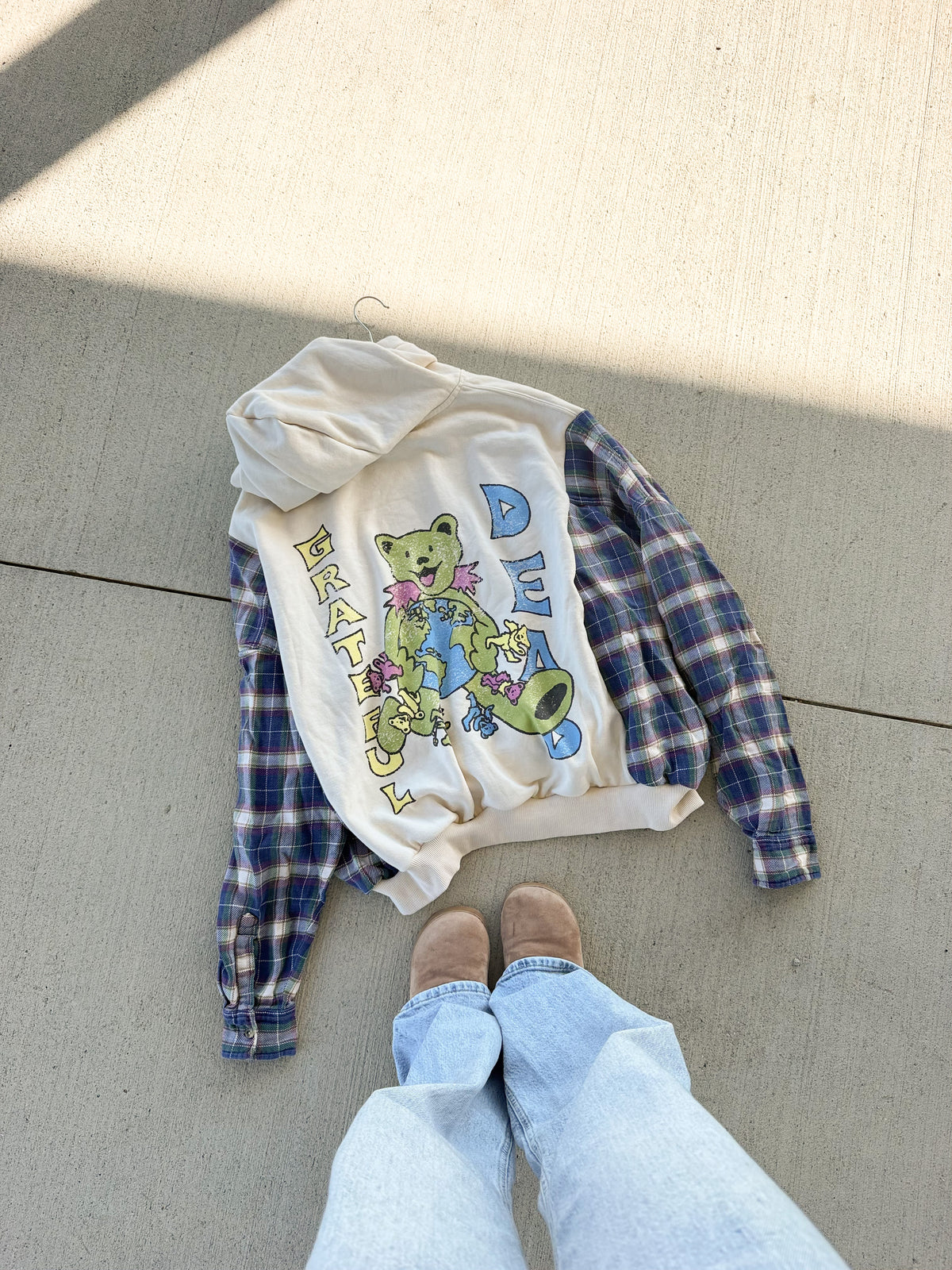 Grateful Dead flannel hoodie